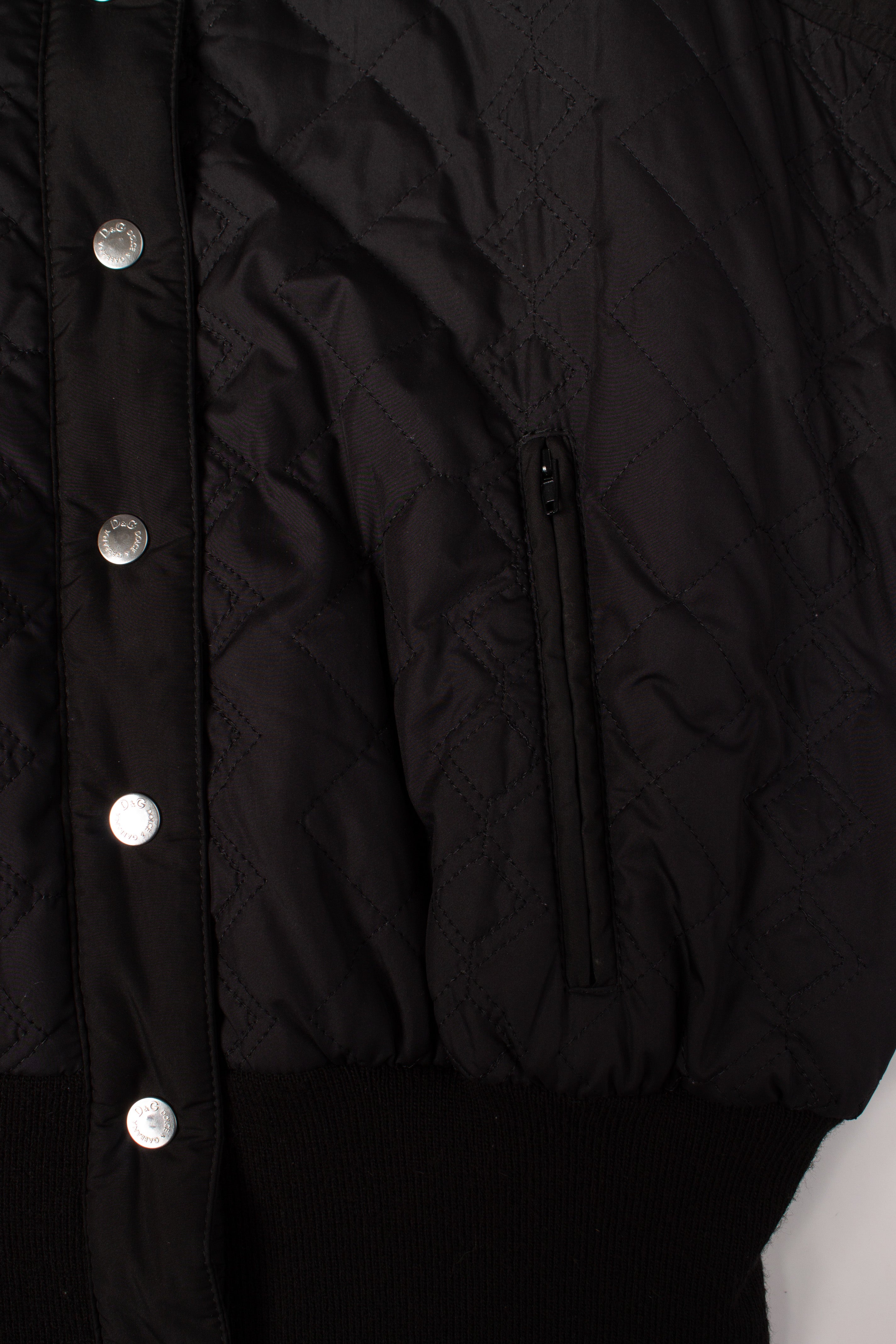 Dolce & Gabbana 90s Quilted Bomber Jacket