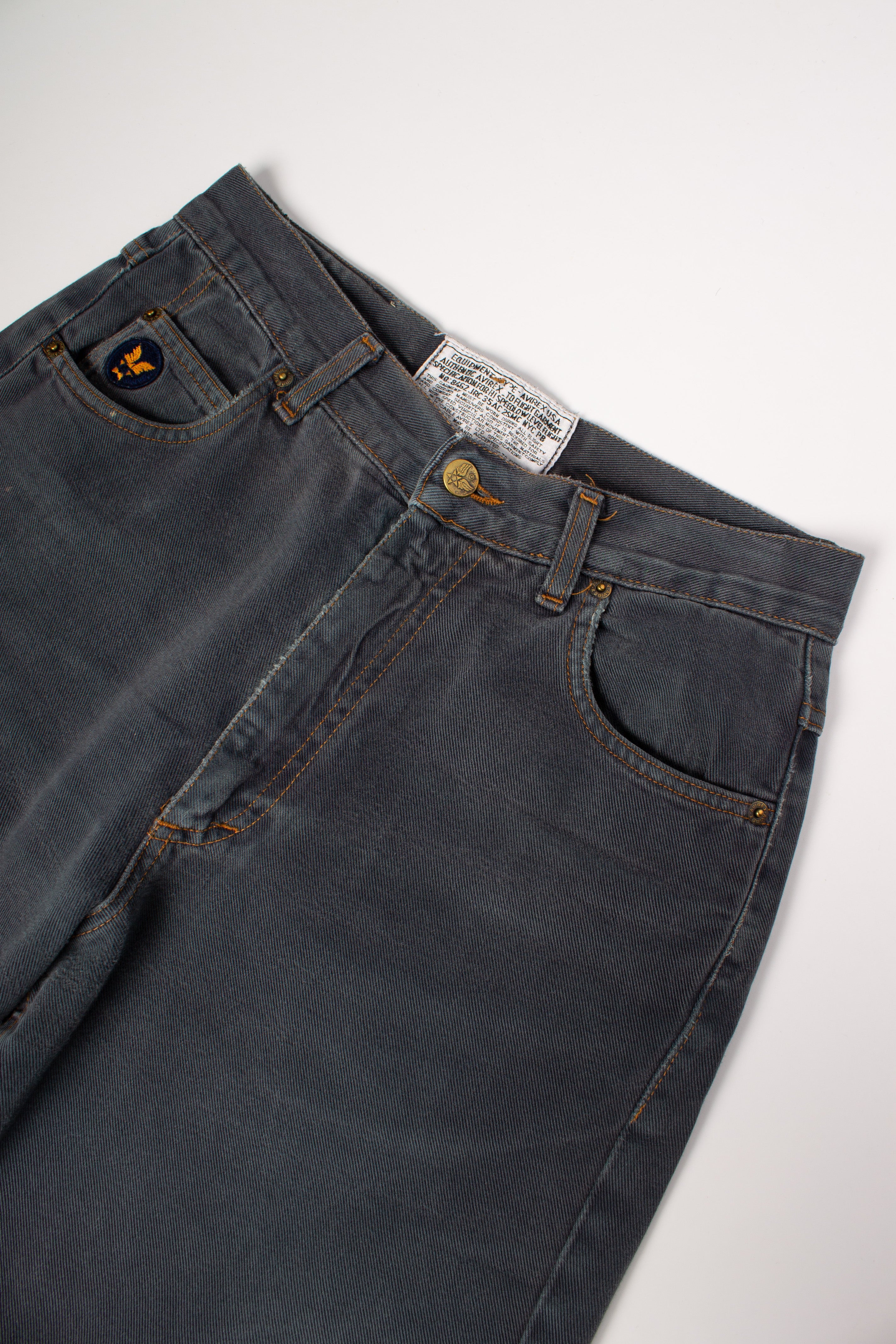 Avirex Grey Denim Pants