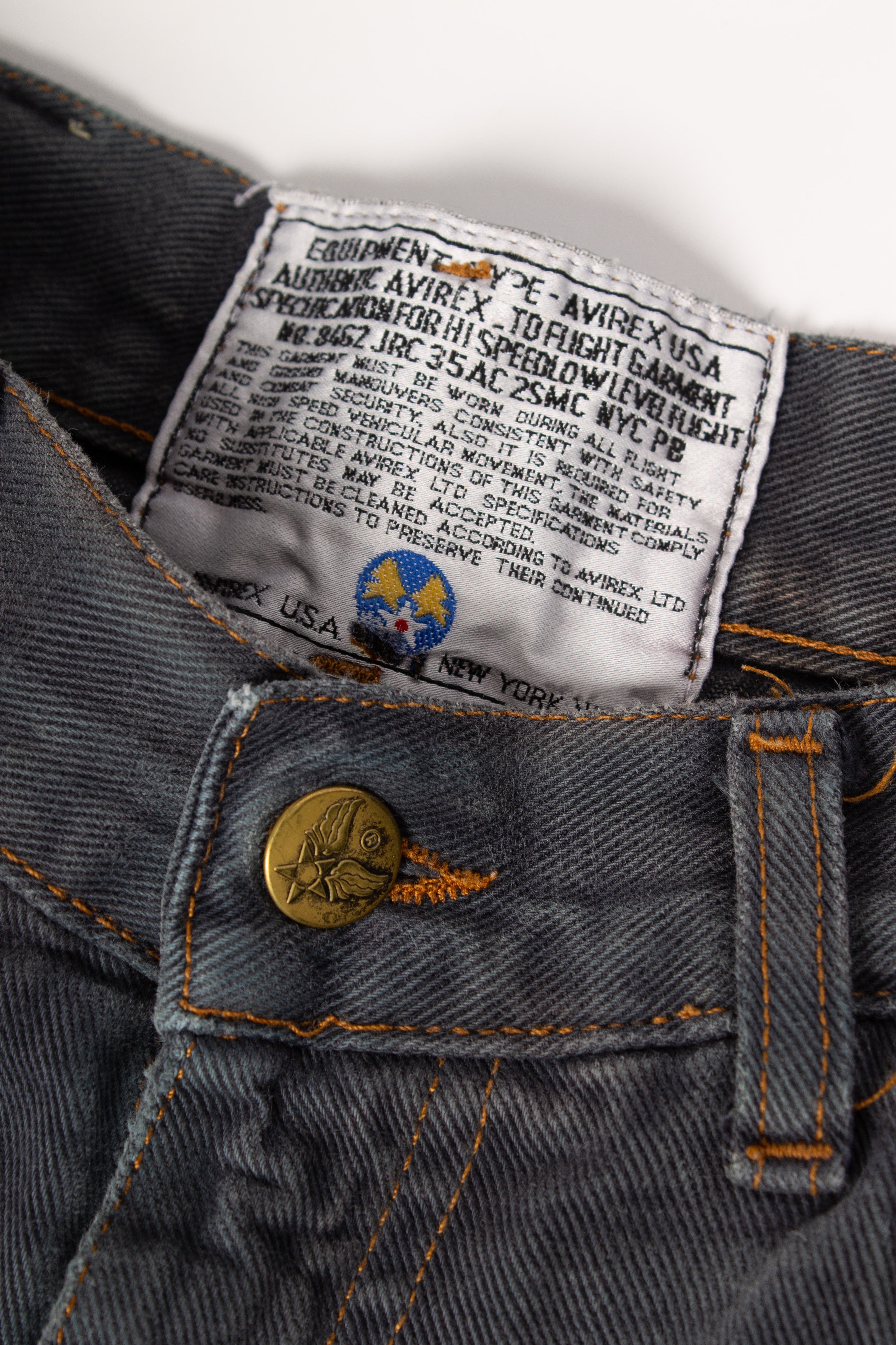 Avirex Grey Denim Pants