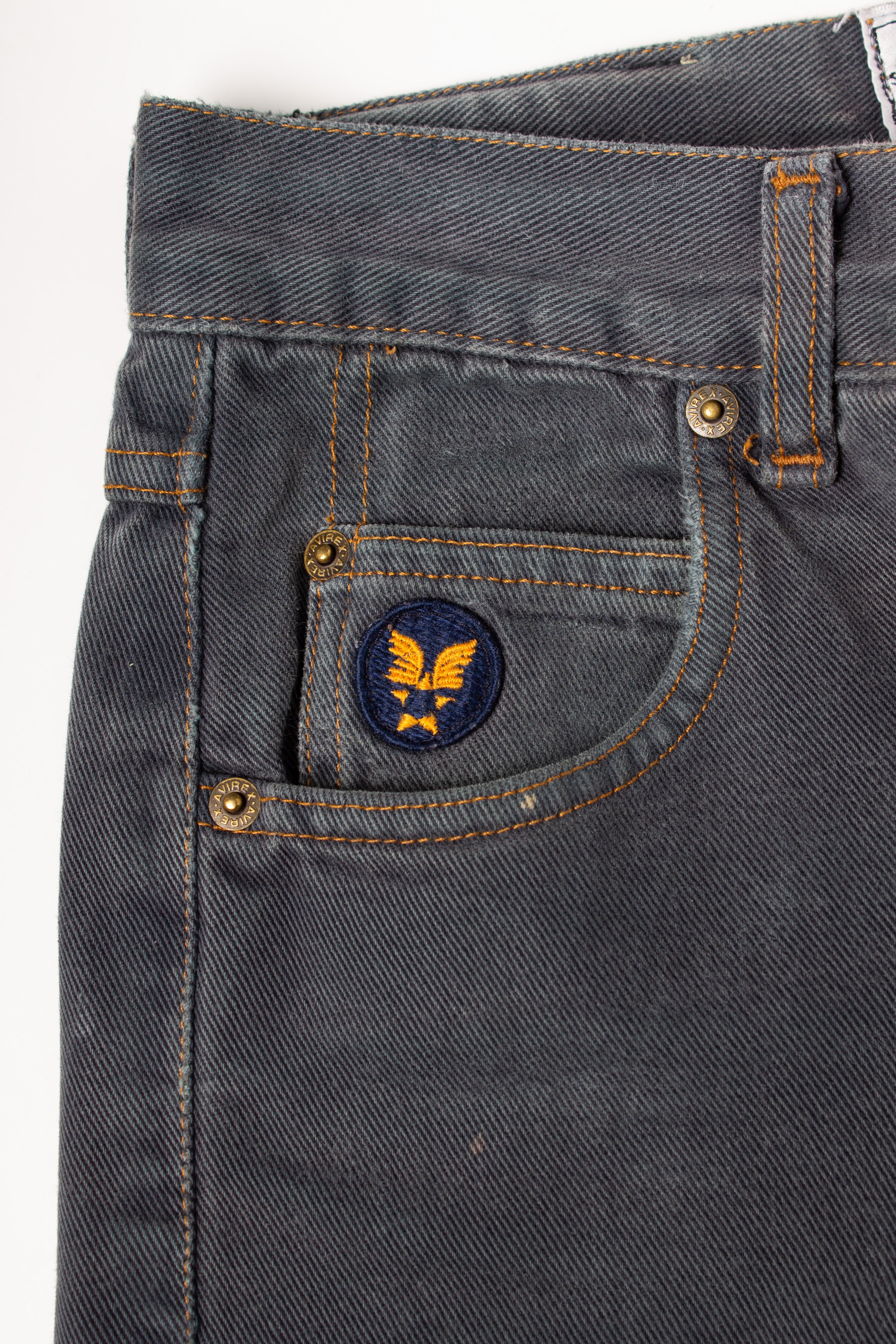 Avirex Grey Denim Pants