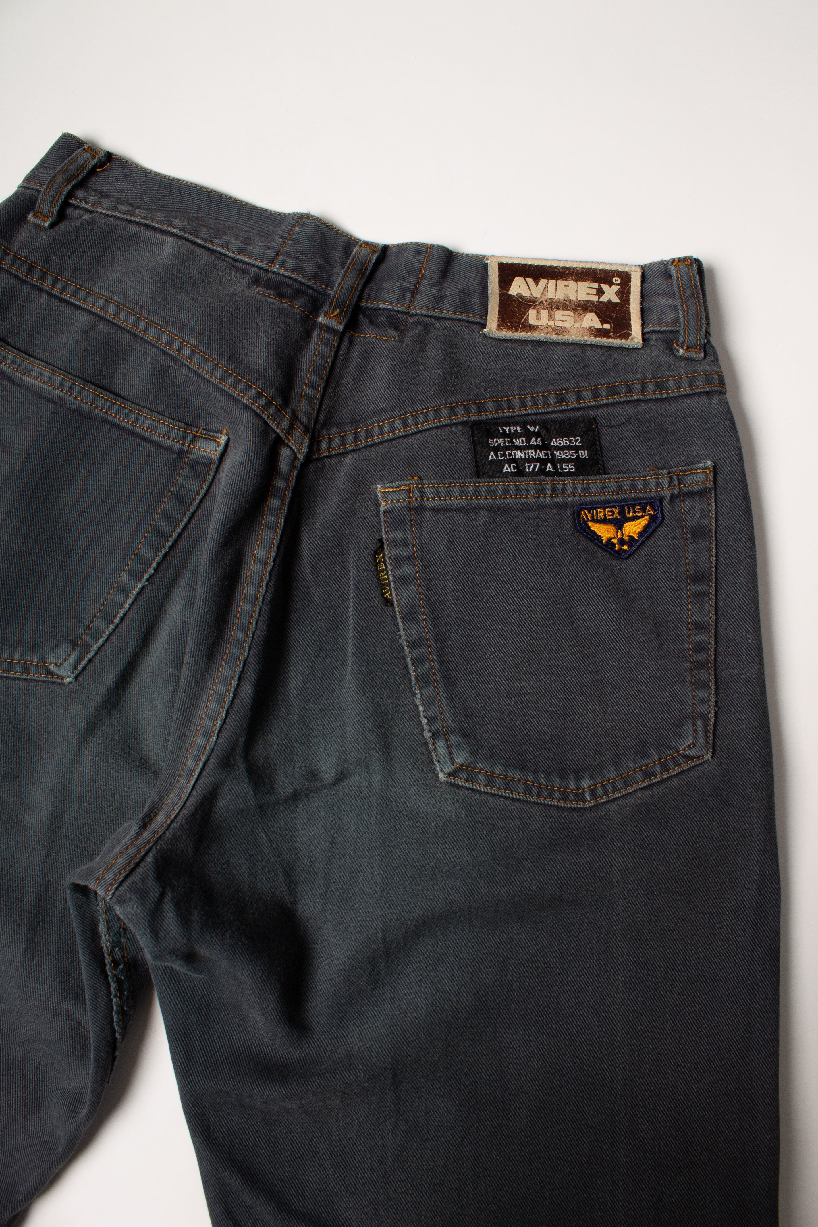 Avirex Grey Denim Pants