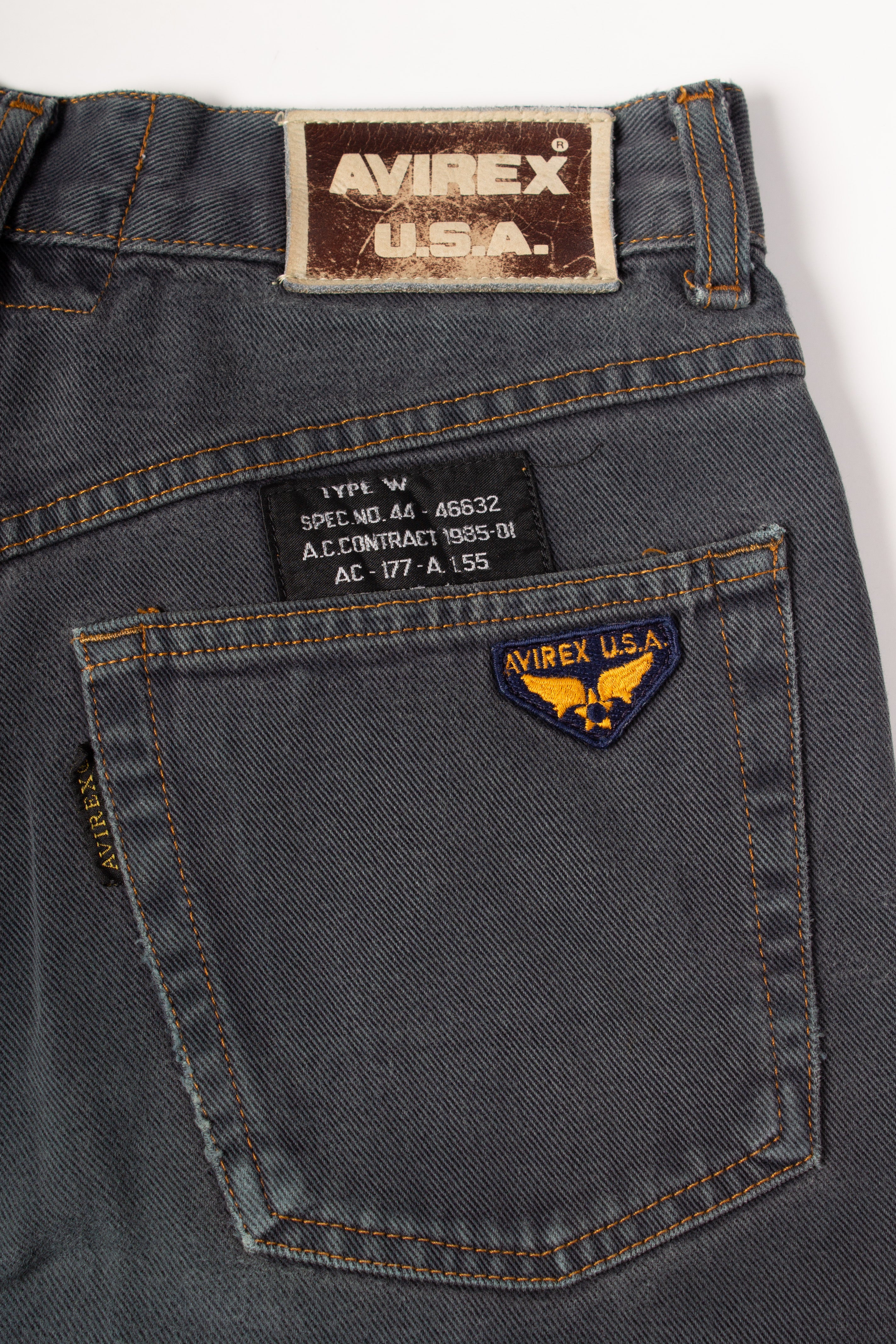 Avirex Grey Denim Pants