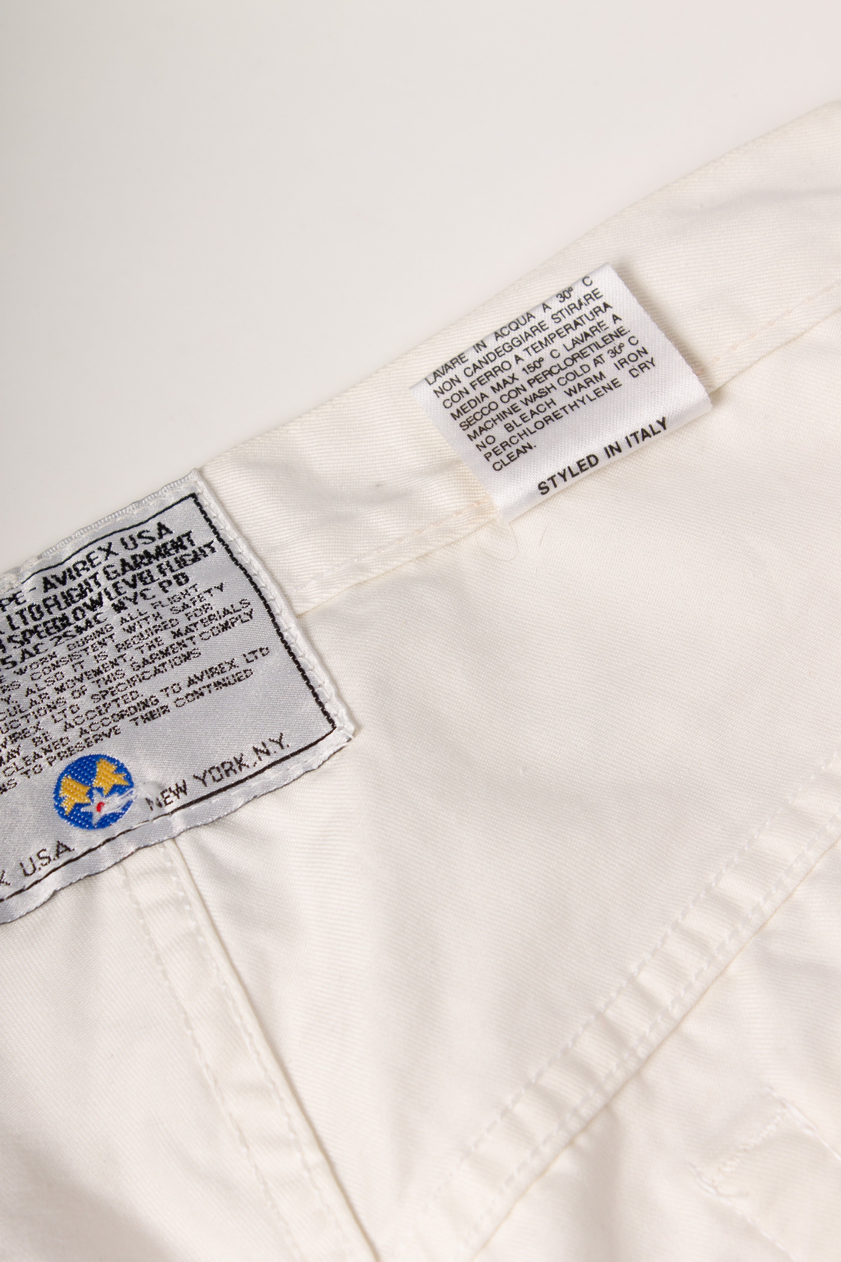 Avirex White Denim Pants