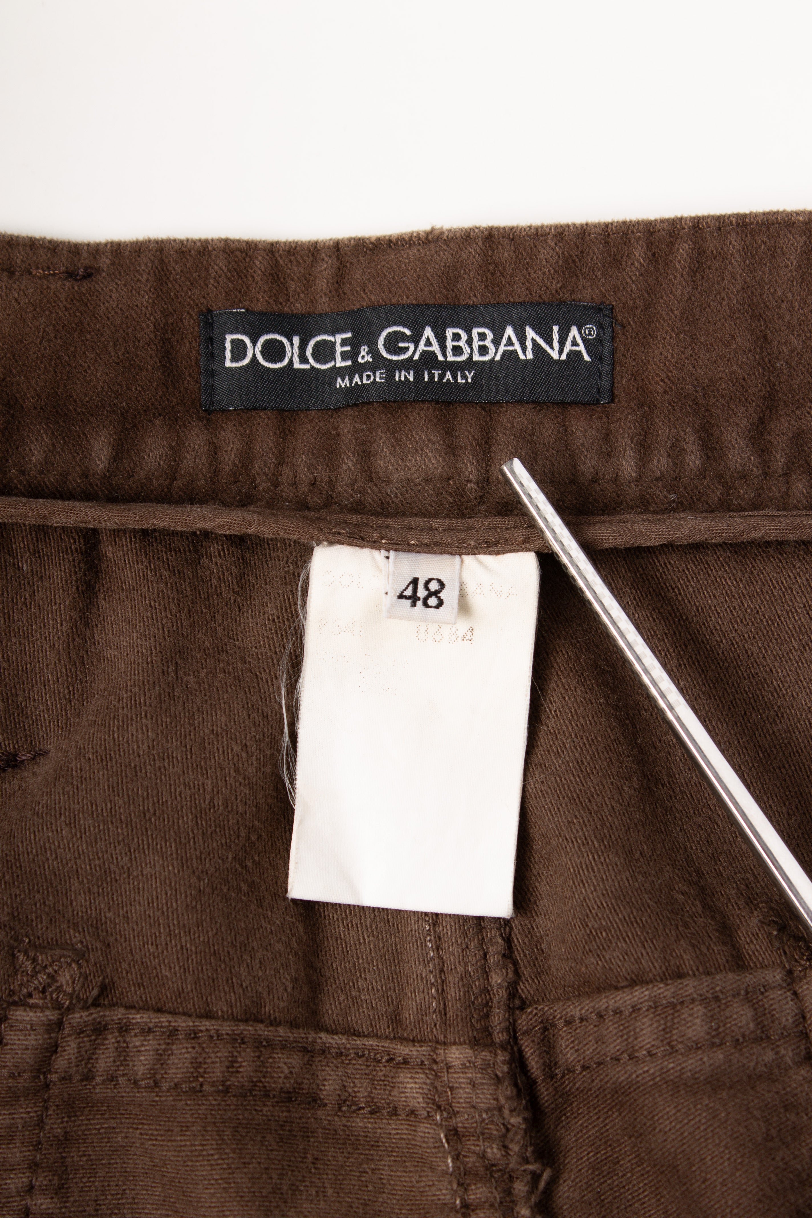 Dolce & Gabbana 90s Brown Denim Pants