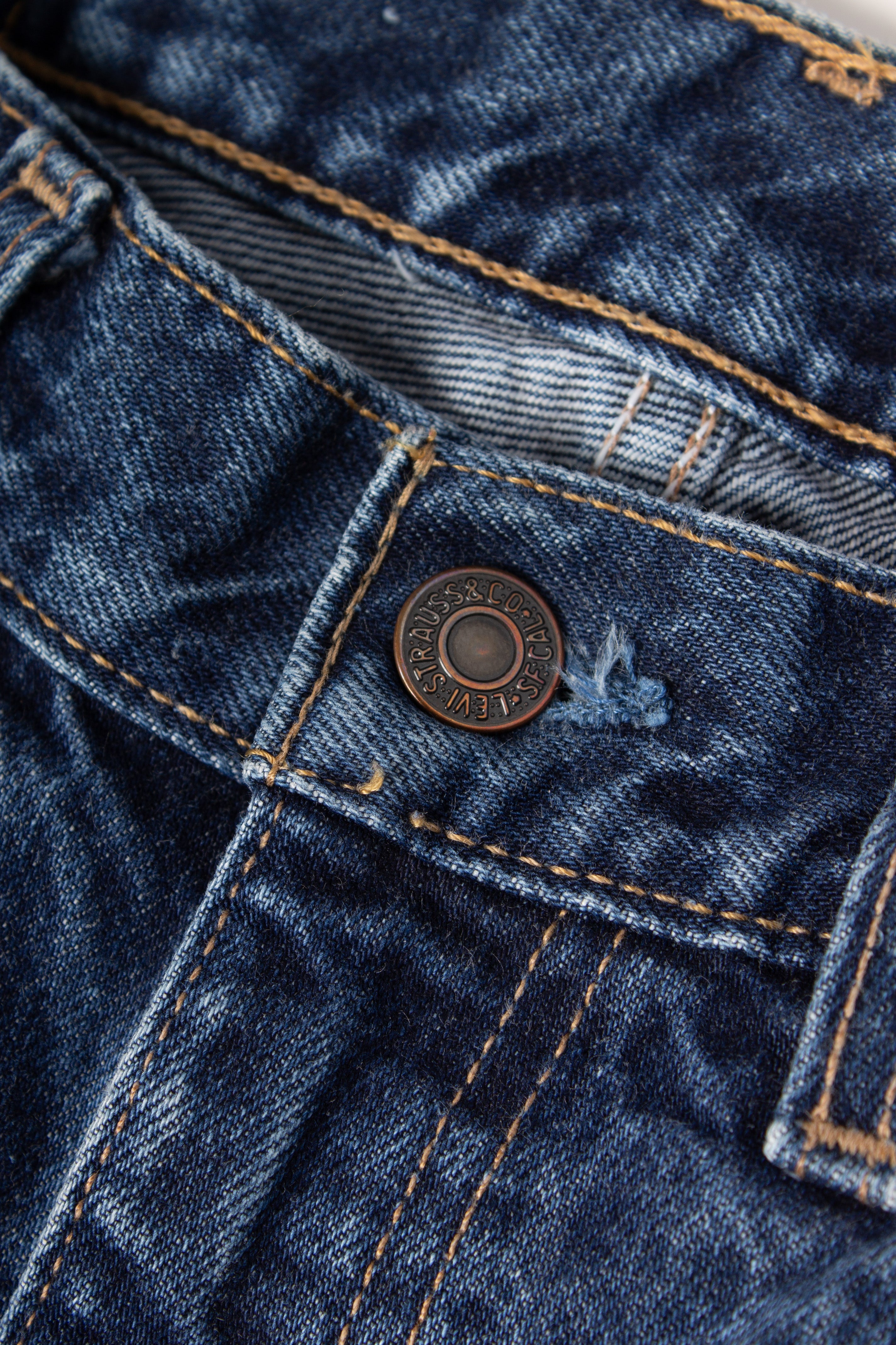 Levis 615 Orange Tab Y2K Blue Denim