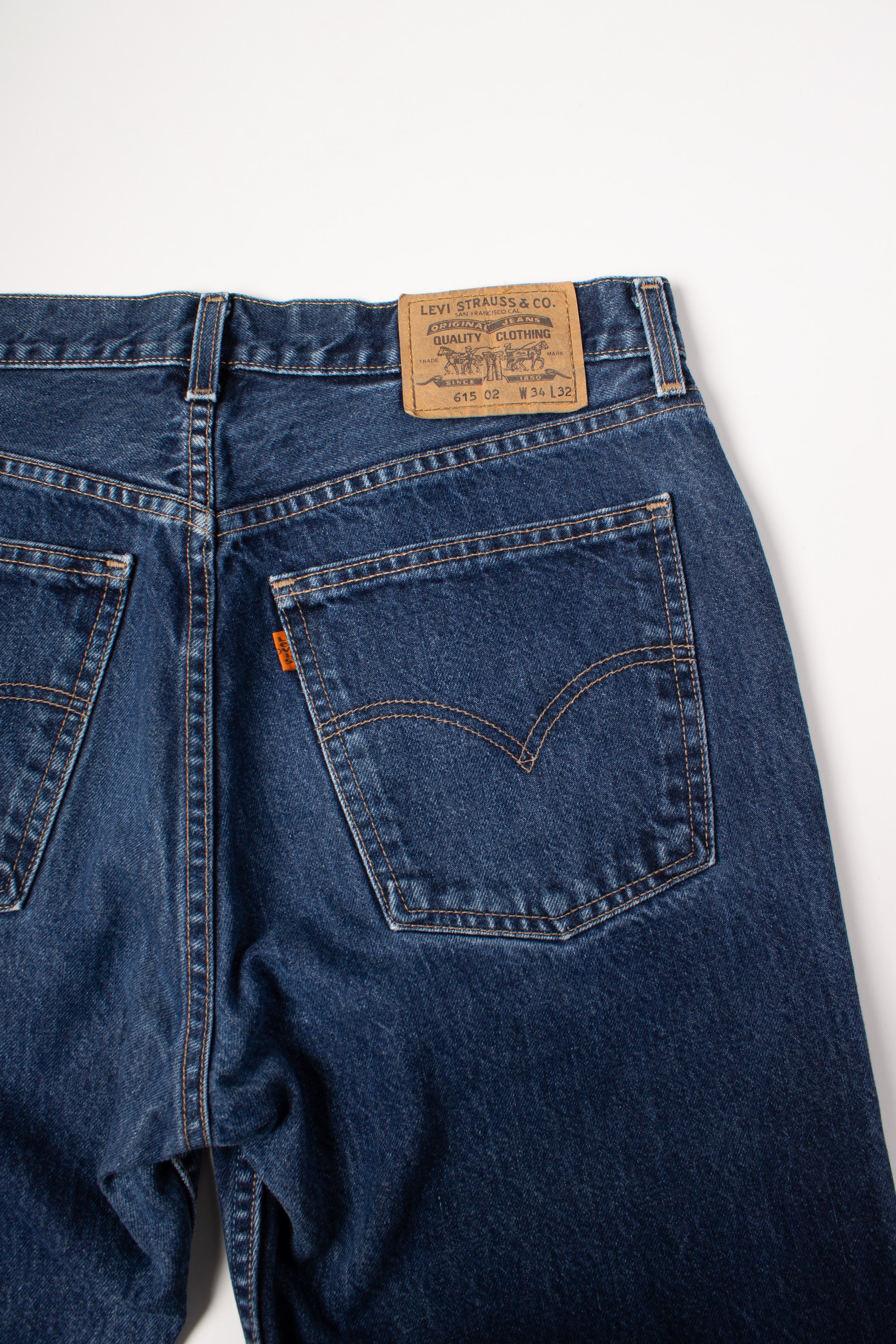 Levis 615 Orange Tab Y2K Blue Denim