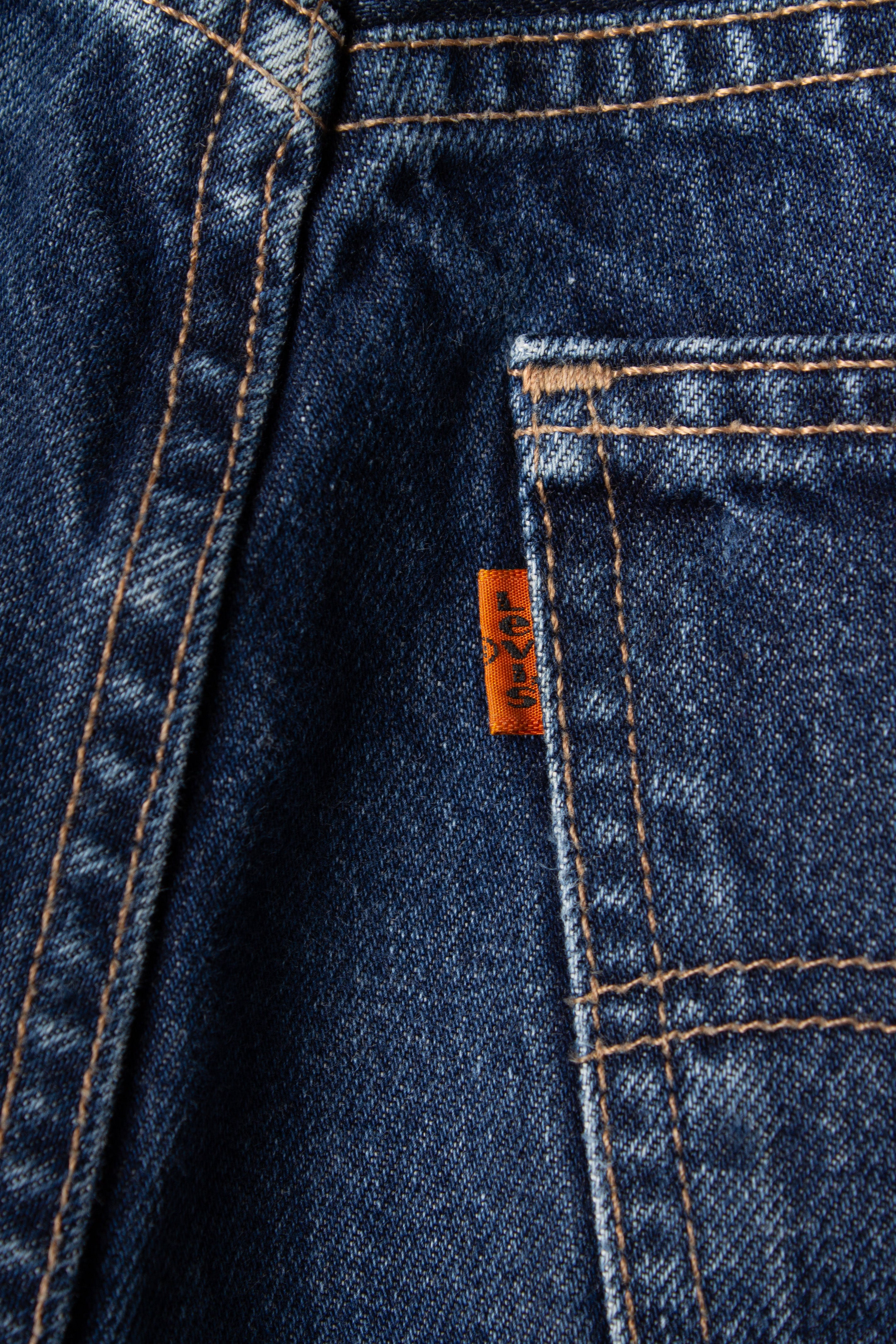 Levis 615 Orange Tab Y2K Blue Denim