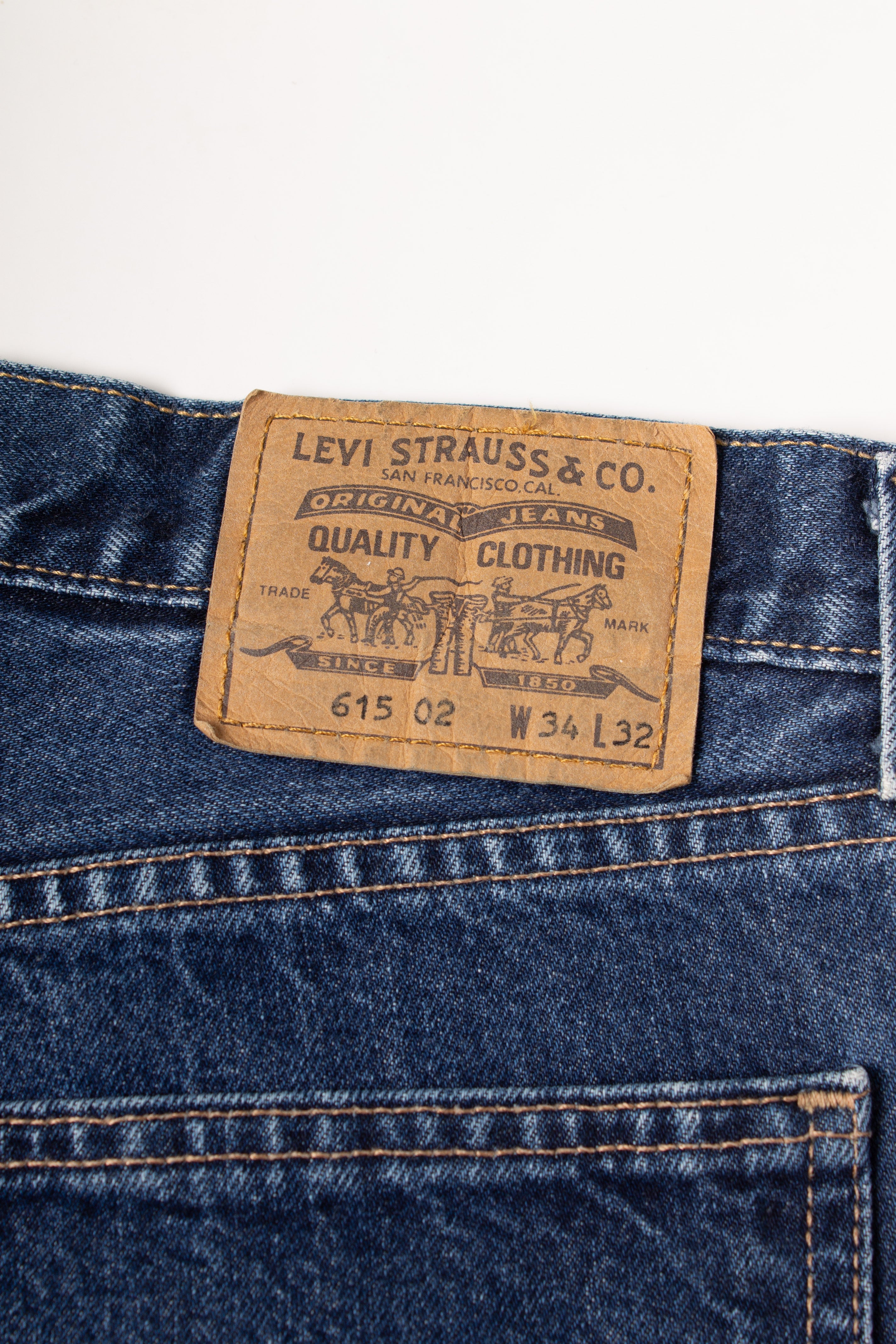 Levis 615 Orange Tab Y2K Blue Denim