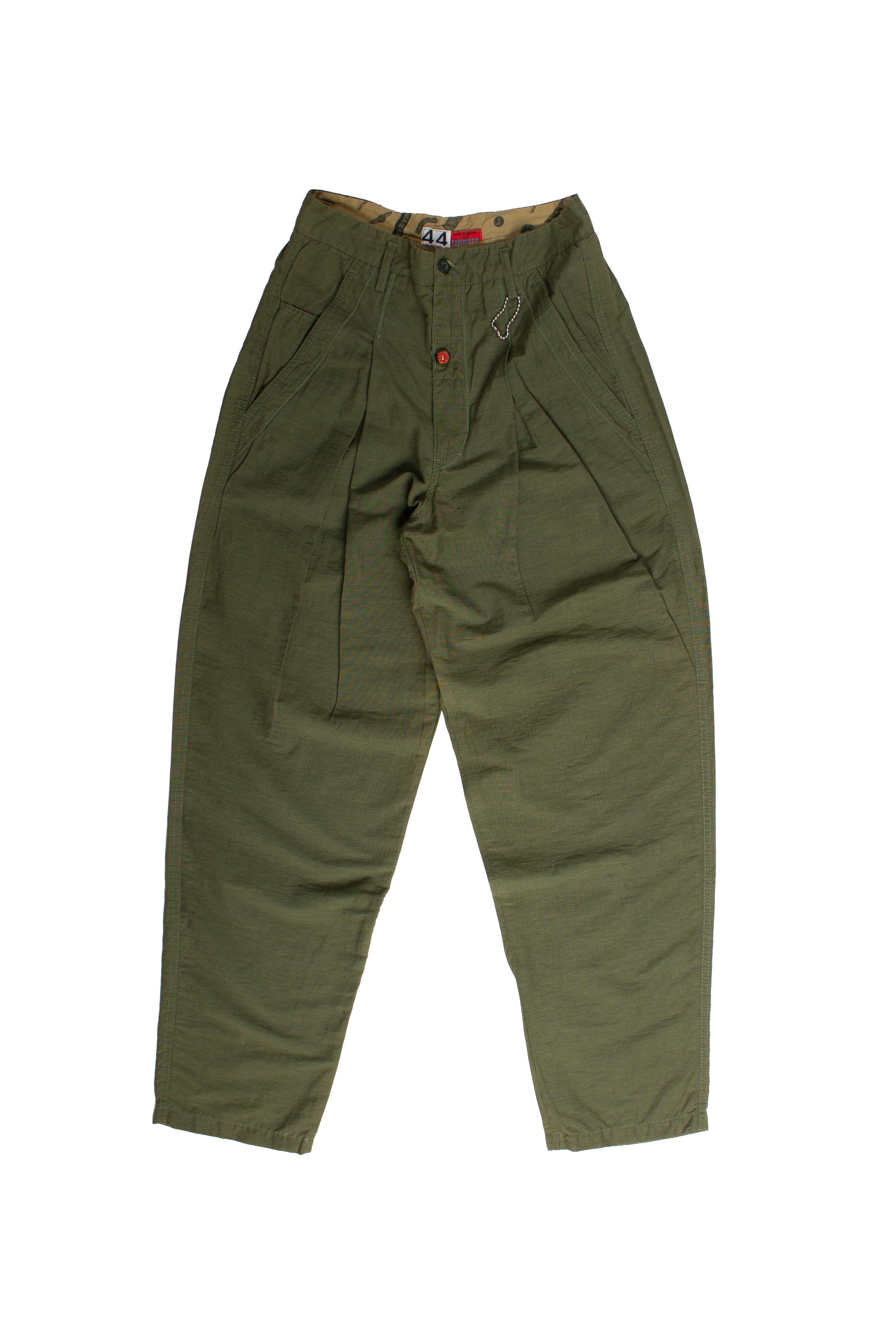 Red Button 90s Pleated Pants