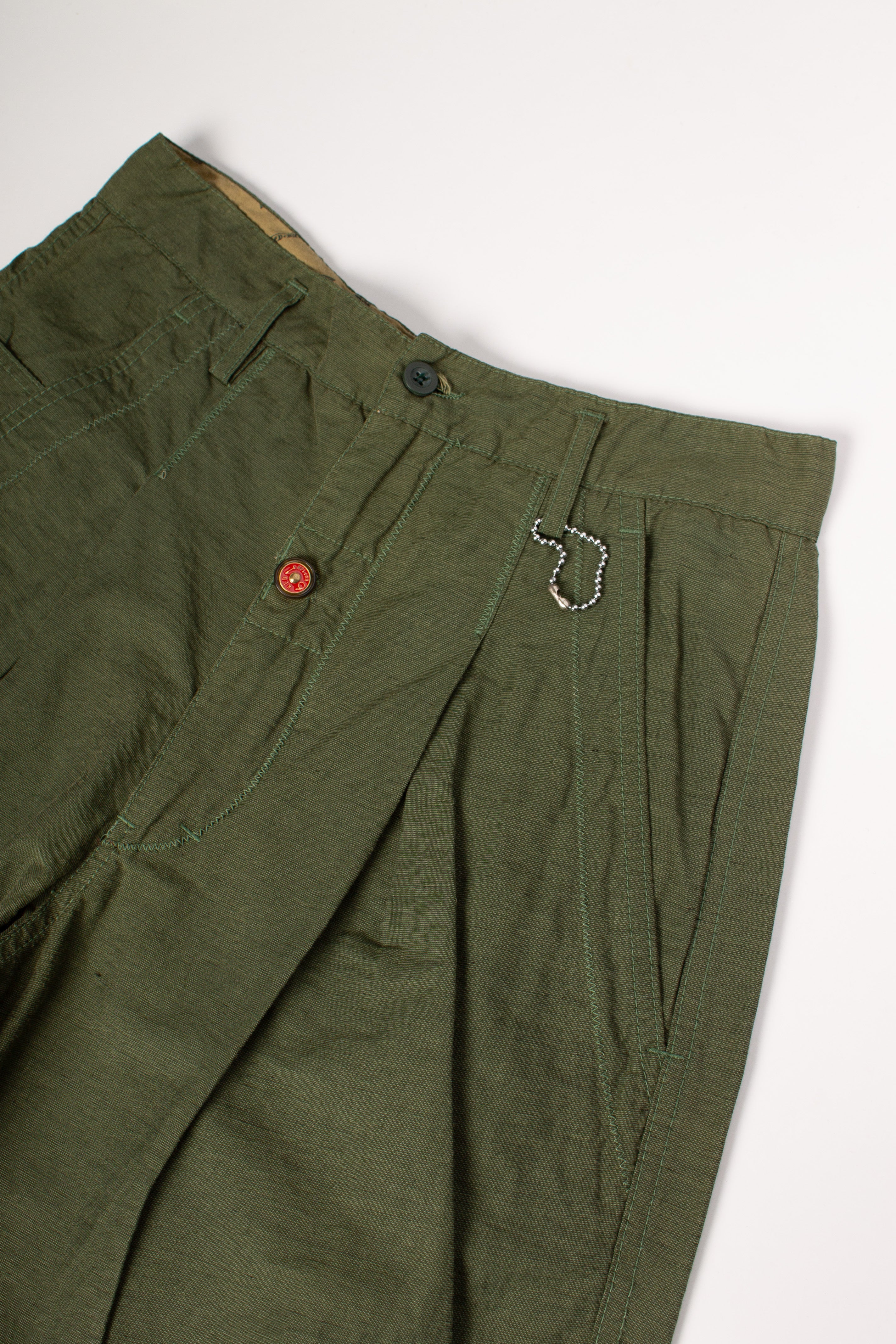 Red Button 90s Pleated Pants