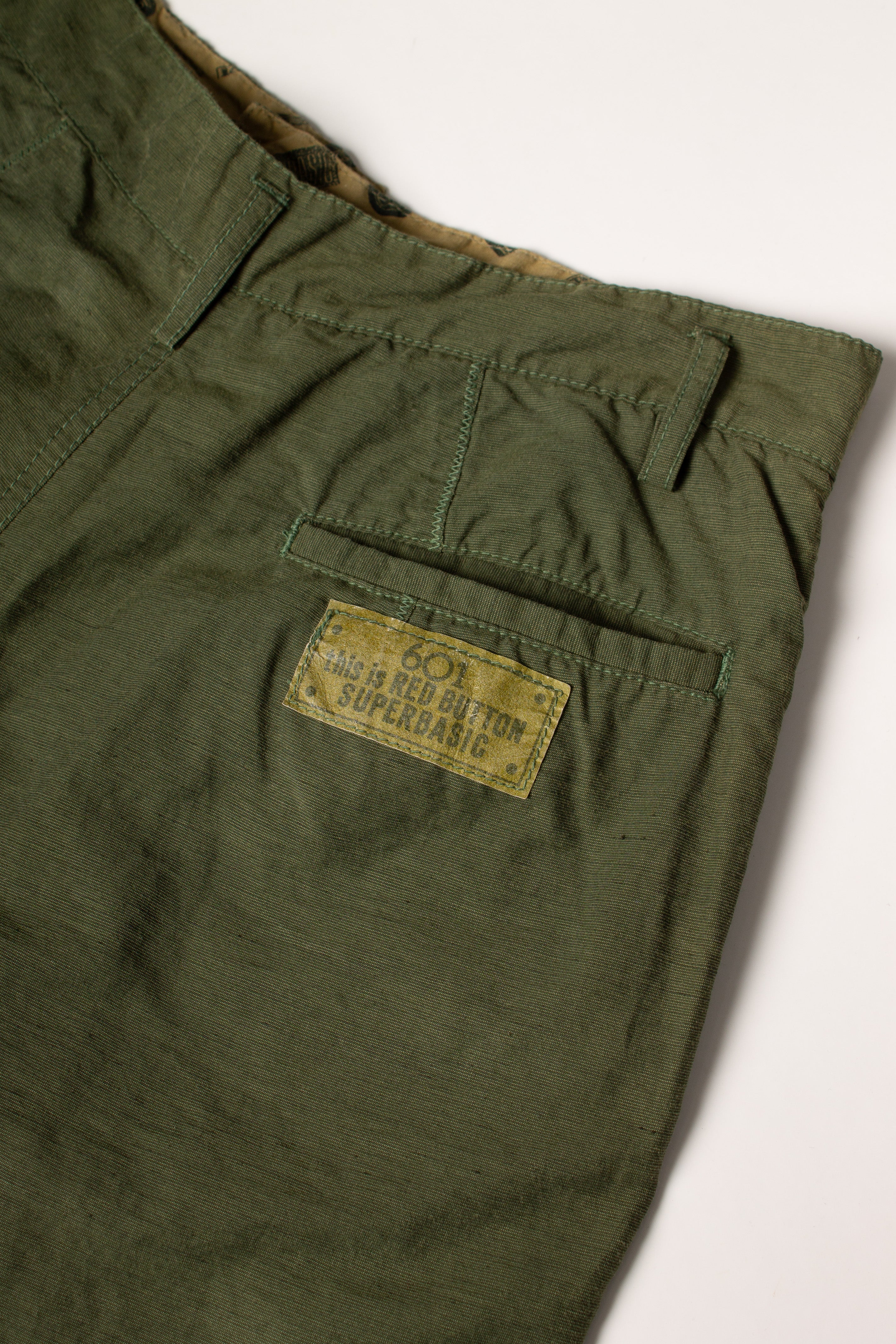 Red Button 90s Pleated Pants