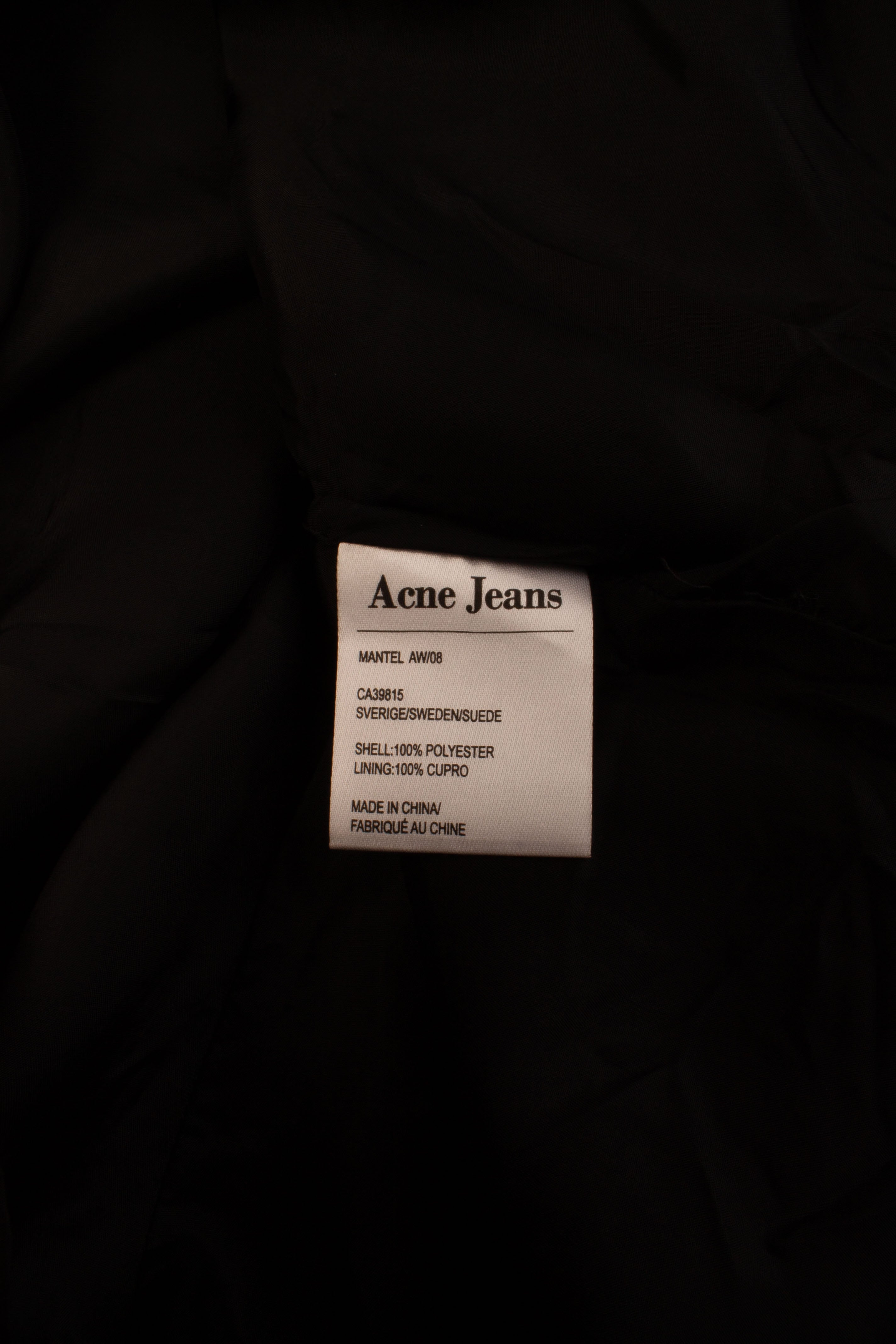 Acne AW '08 Black Dress