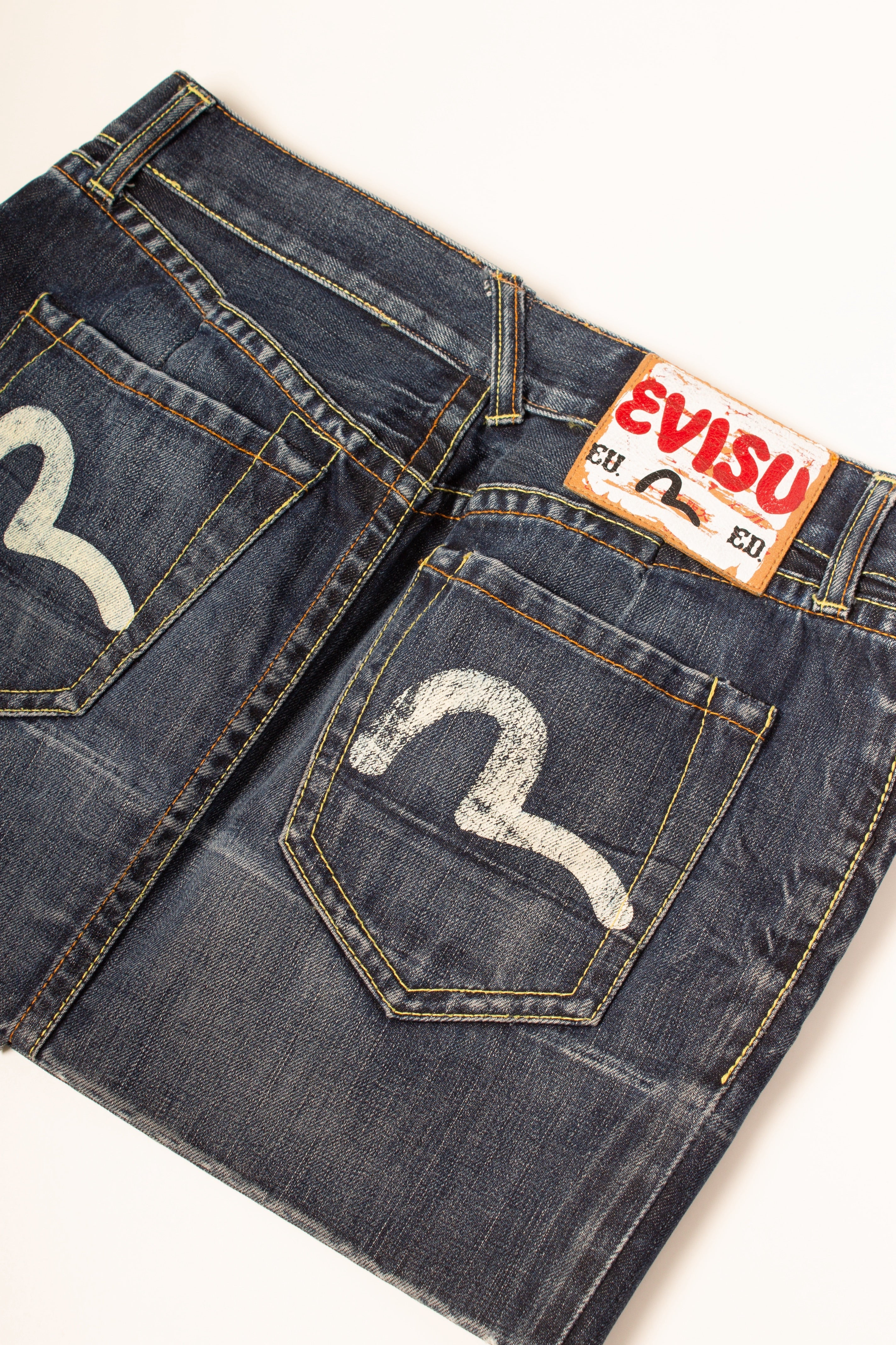 Evisu Y2K Denim Mini Skirt