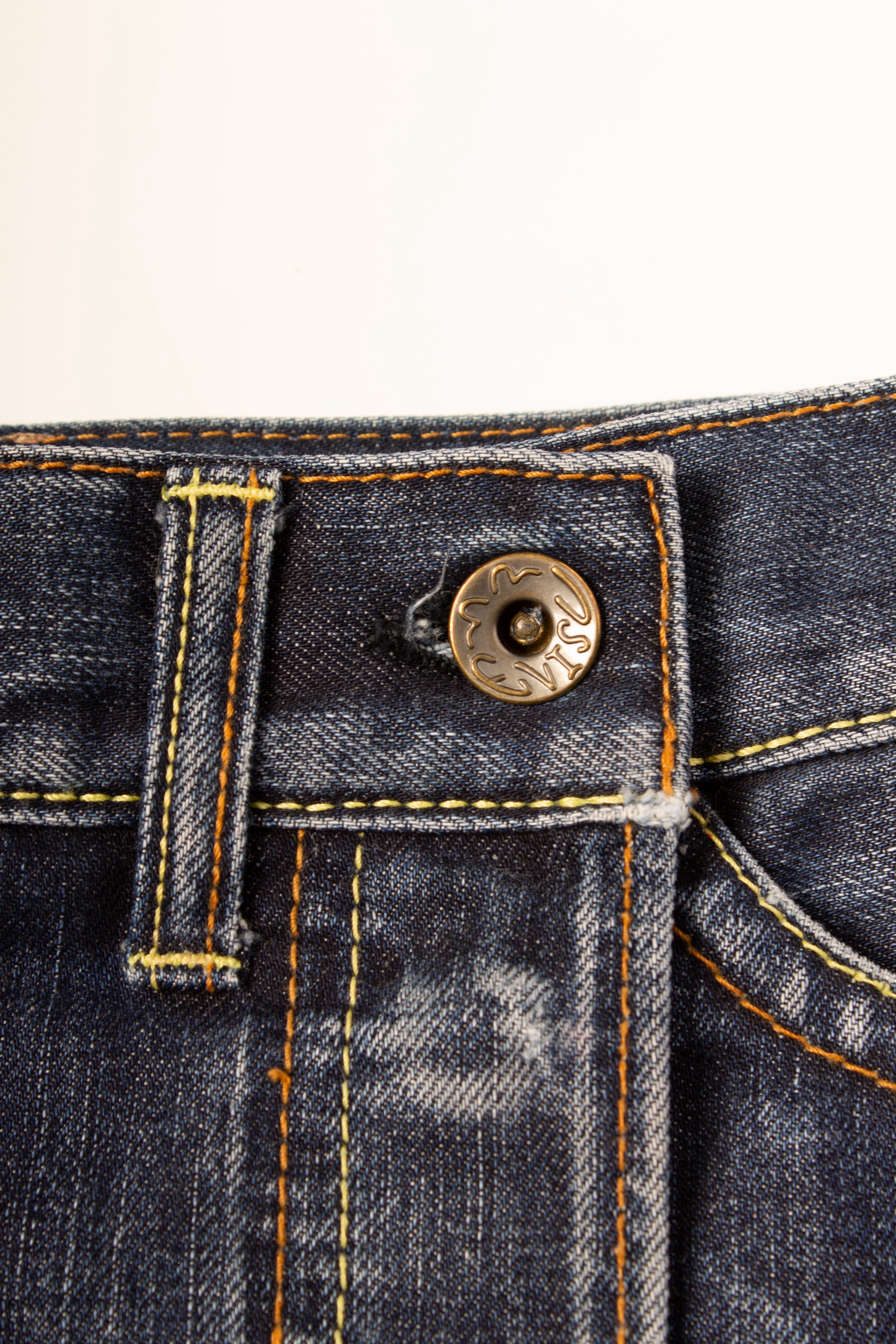 Evisu Y2K Denim Mini Skirt