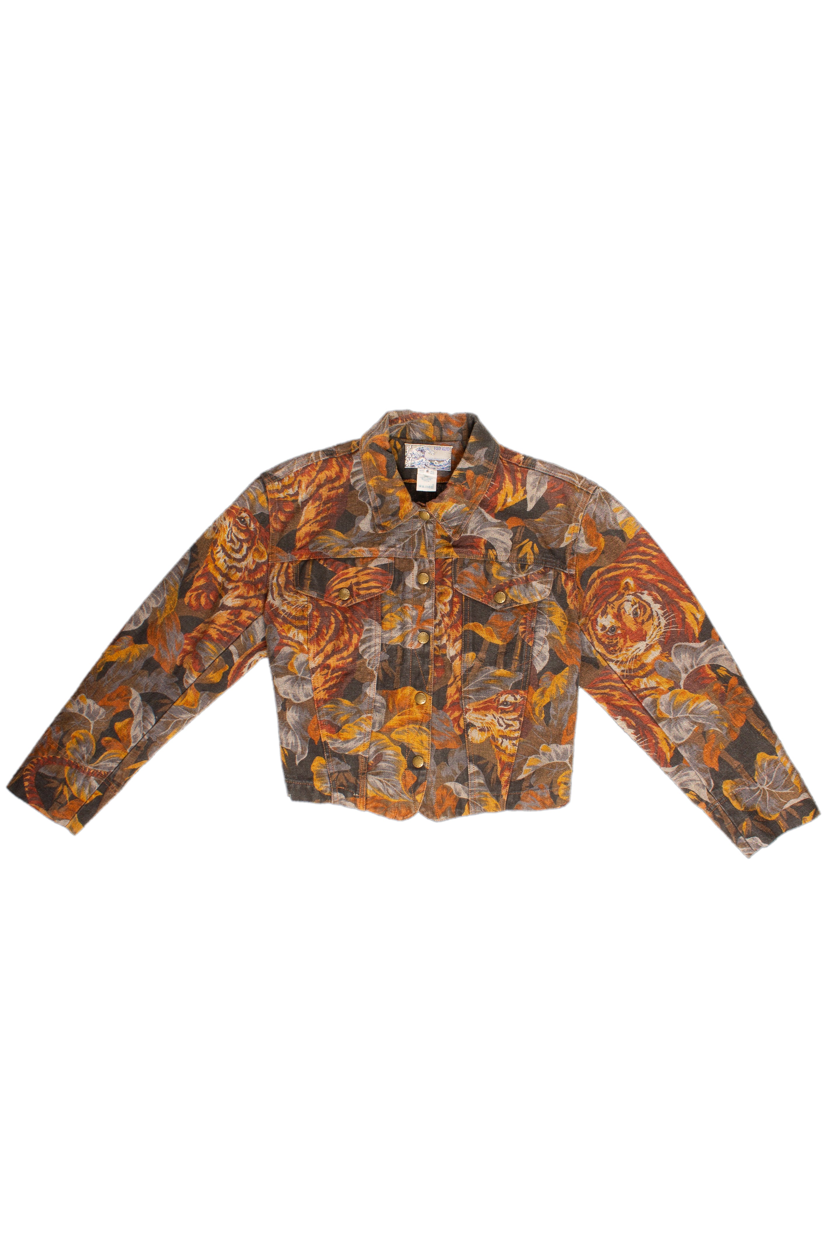 Kenzo 80s Printed Denim Jacket (w)