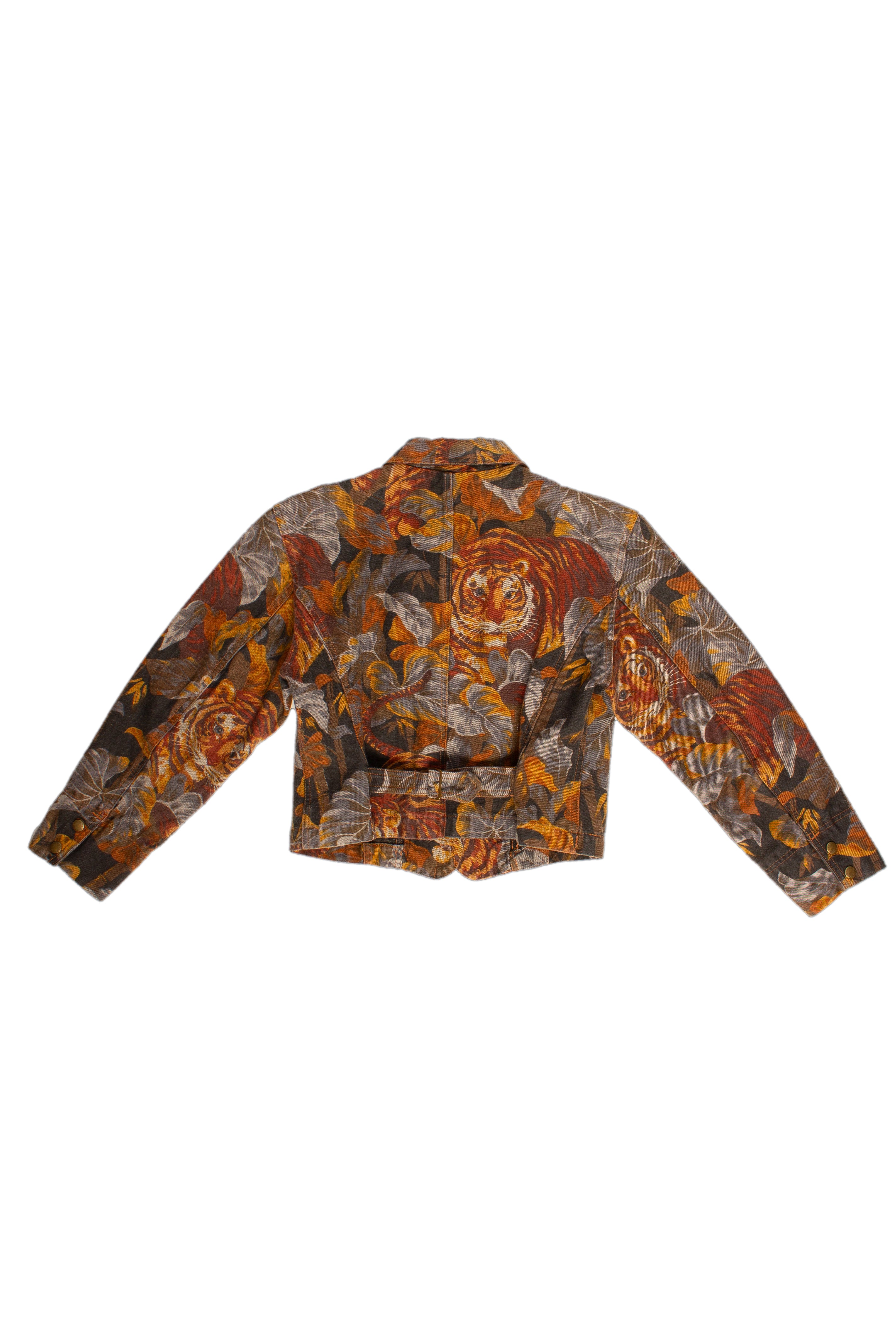 Kenzo 80s Printed Denim Jacket (w)