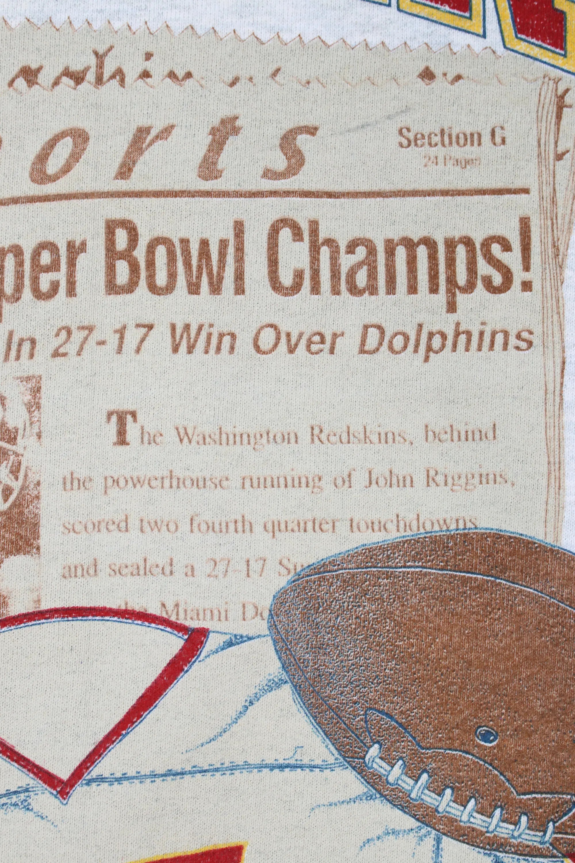 Redskins '91 Championship Sweater