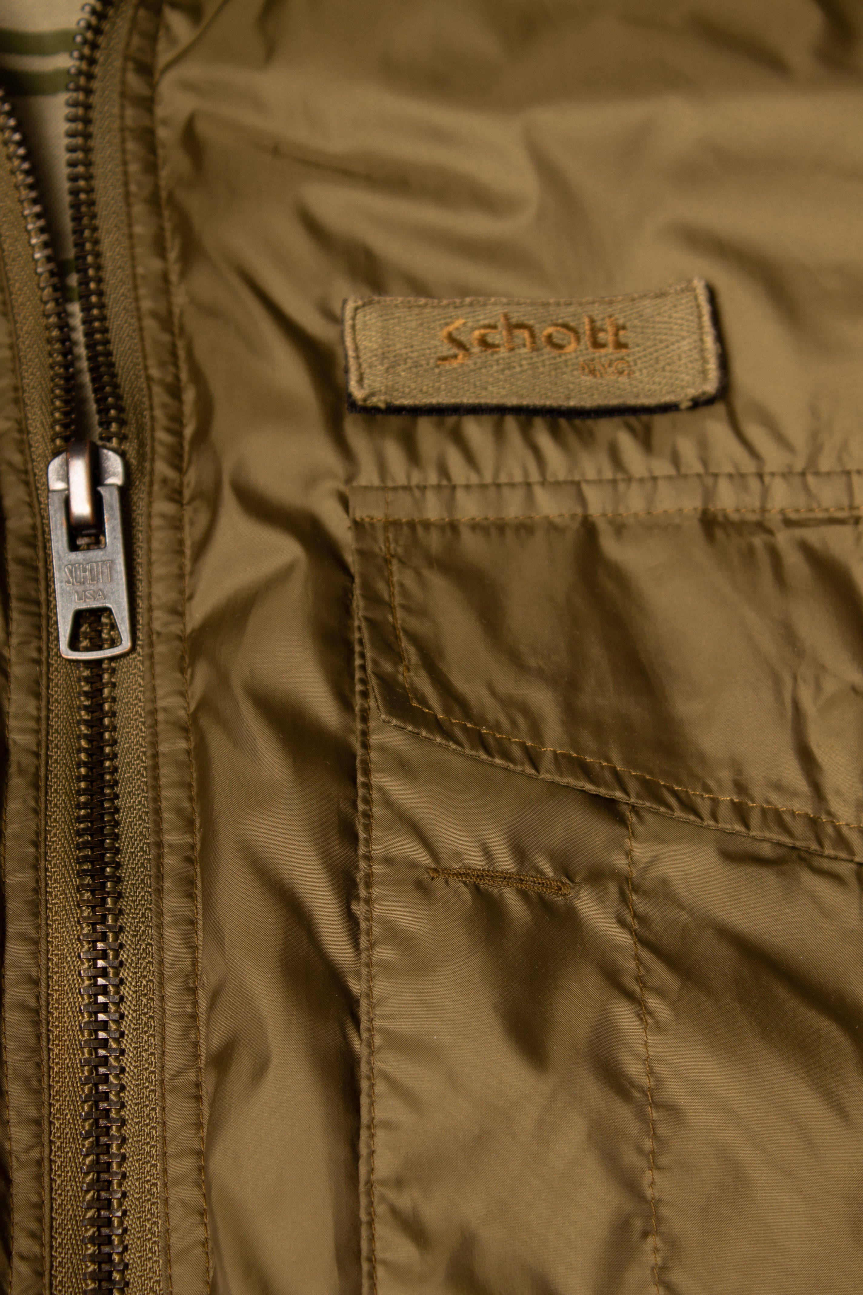 Schott Y2K Nylon Bomberjacket