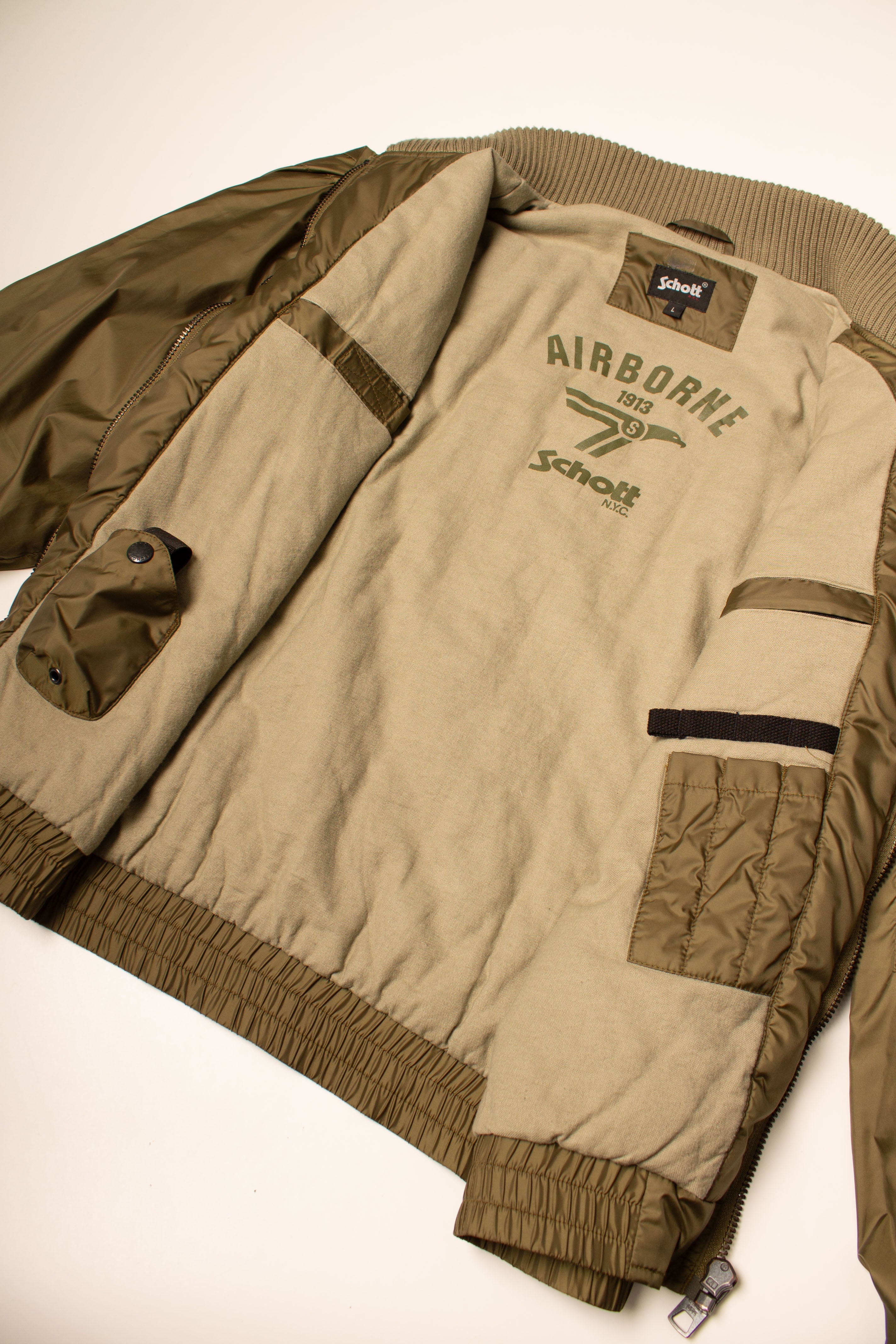 Schott Y2K Nylon Bomberjacket