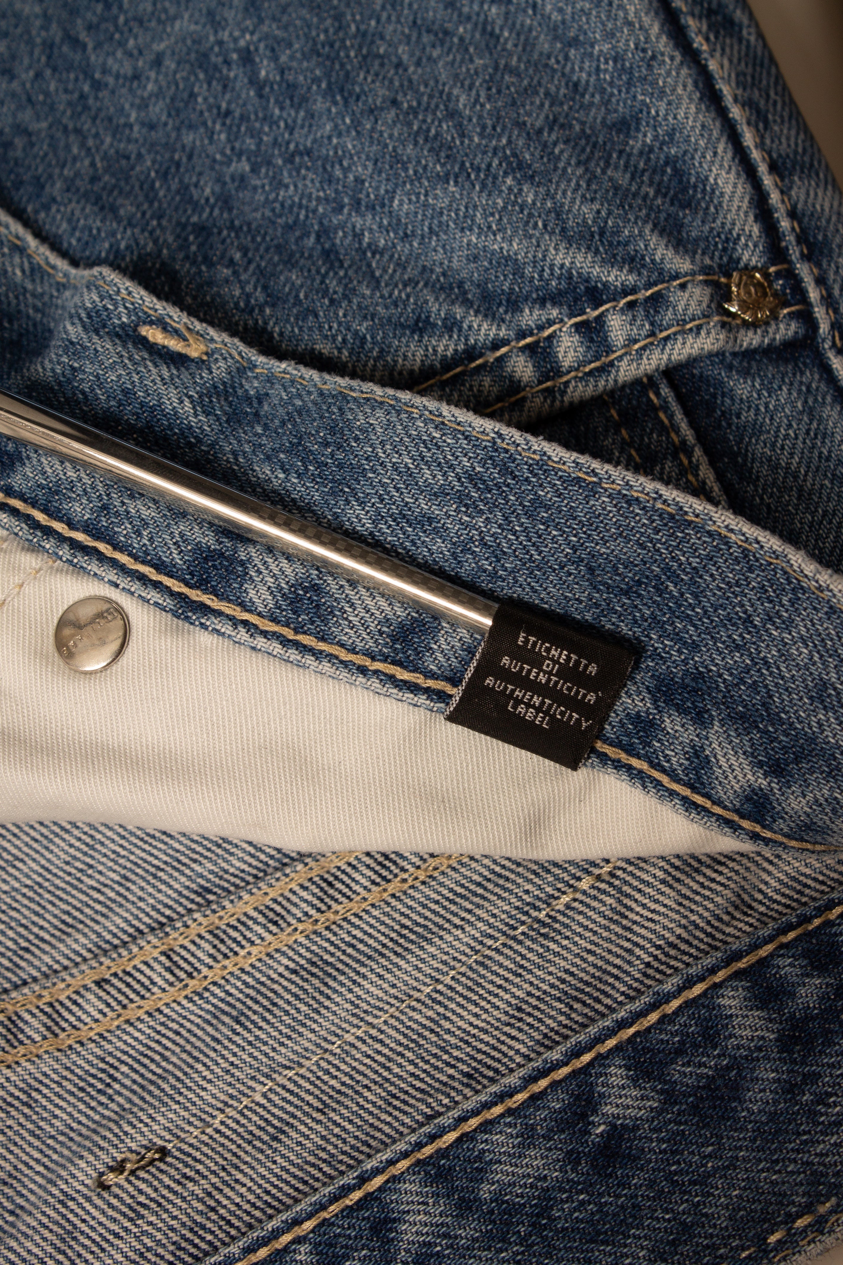 Versace 90s Blue Denim Pants