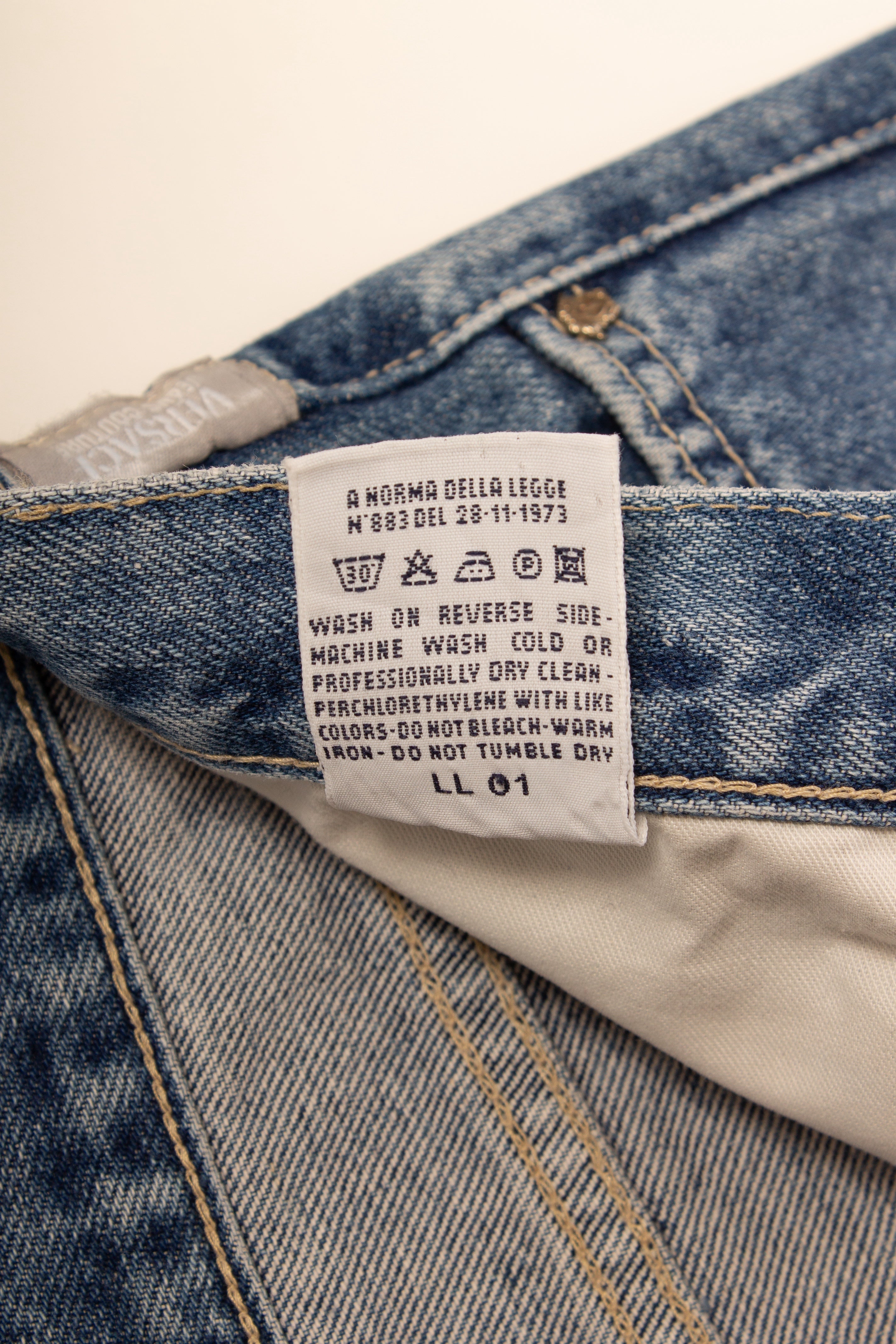 Versace 90s Blue Denim Pants