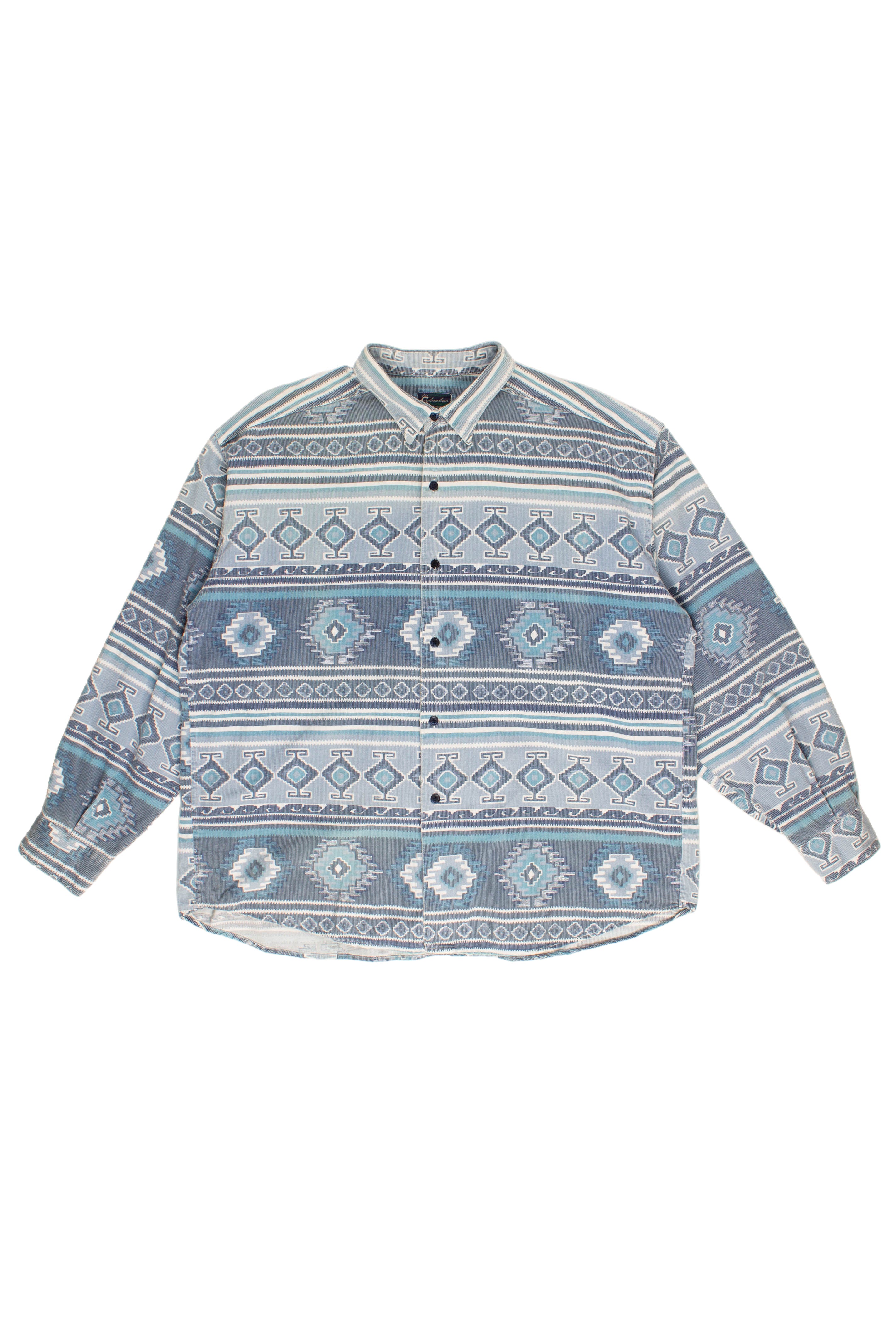 Patterned Corduroy 90s Shirt
