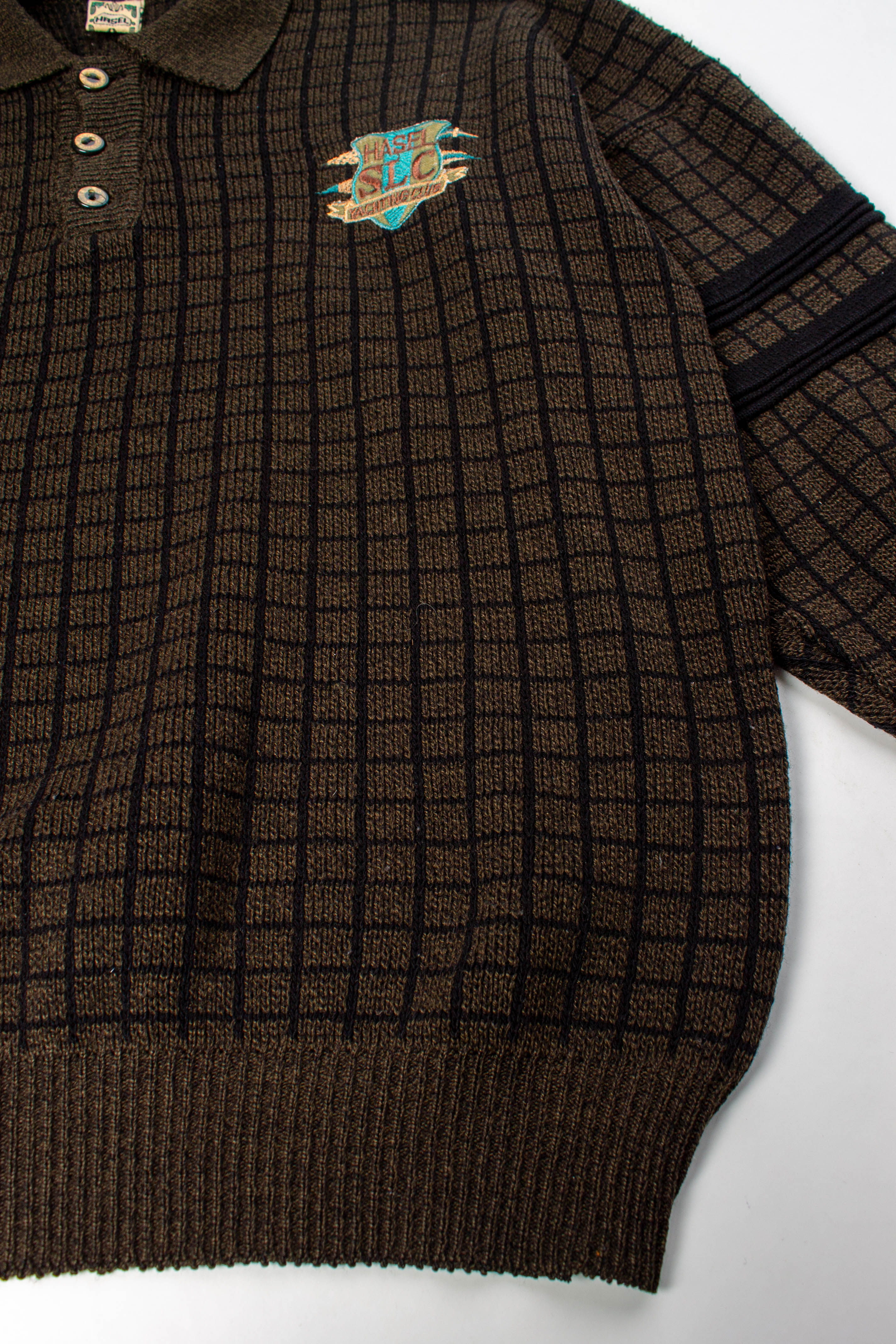 Collar Knit 90s Sweatshirt