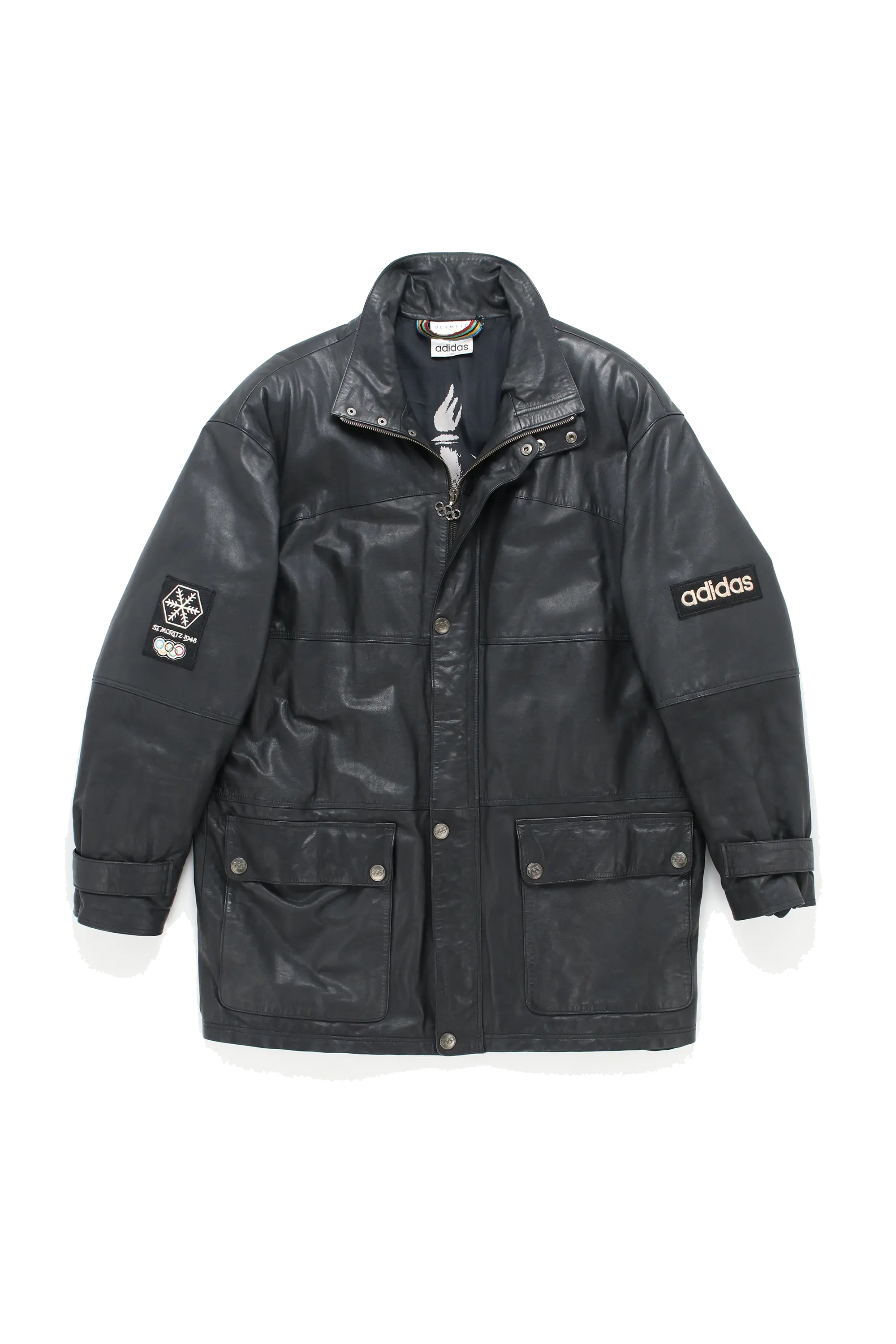 Adidas St. Moritz Leather Coat