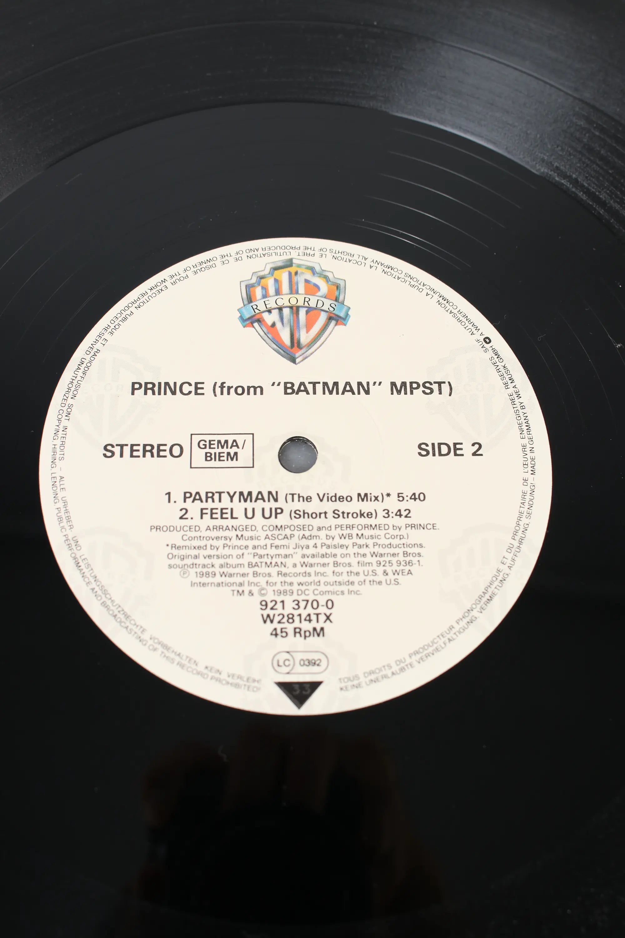 Prince Partyman 12" Single