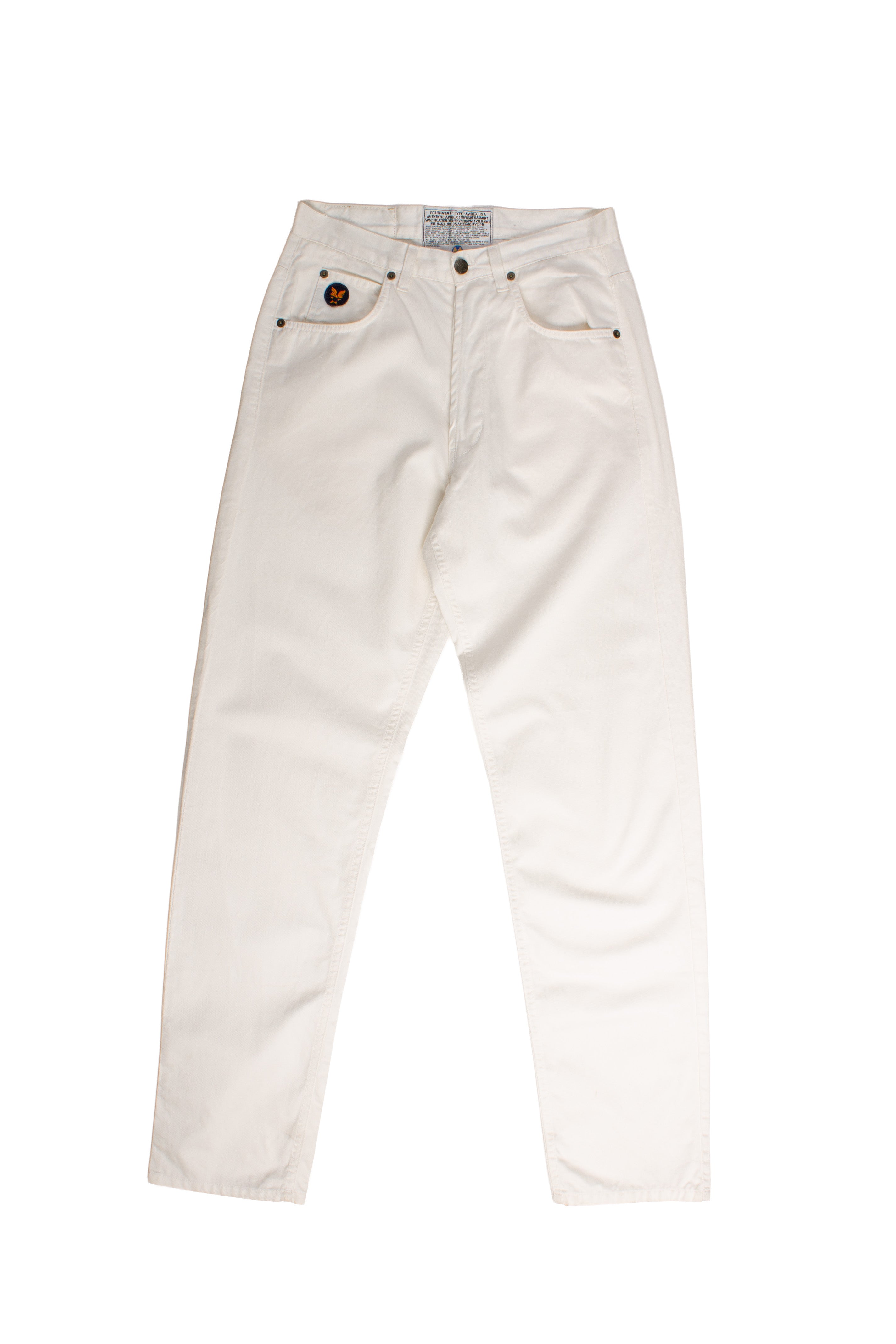 Avirex White Denim Pants