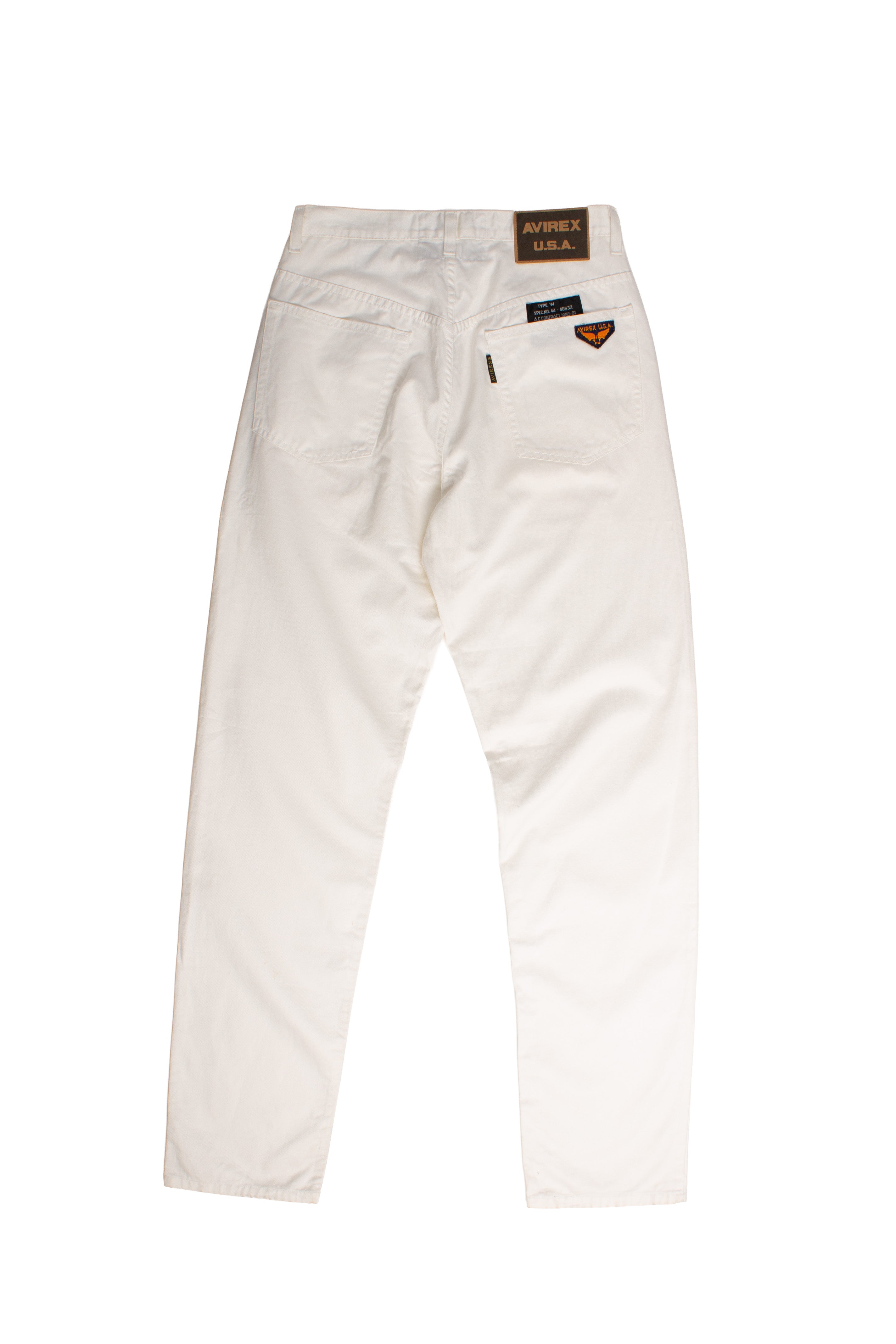 Avirex White Denim Pants