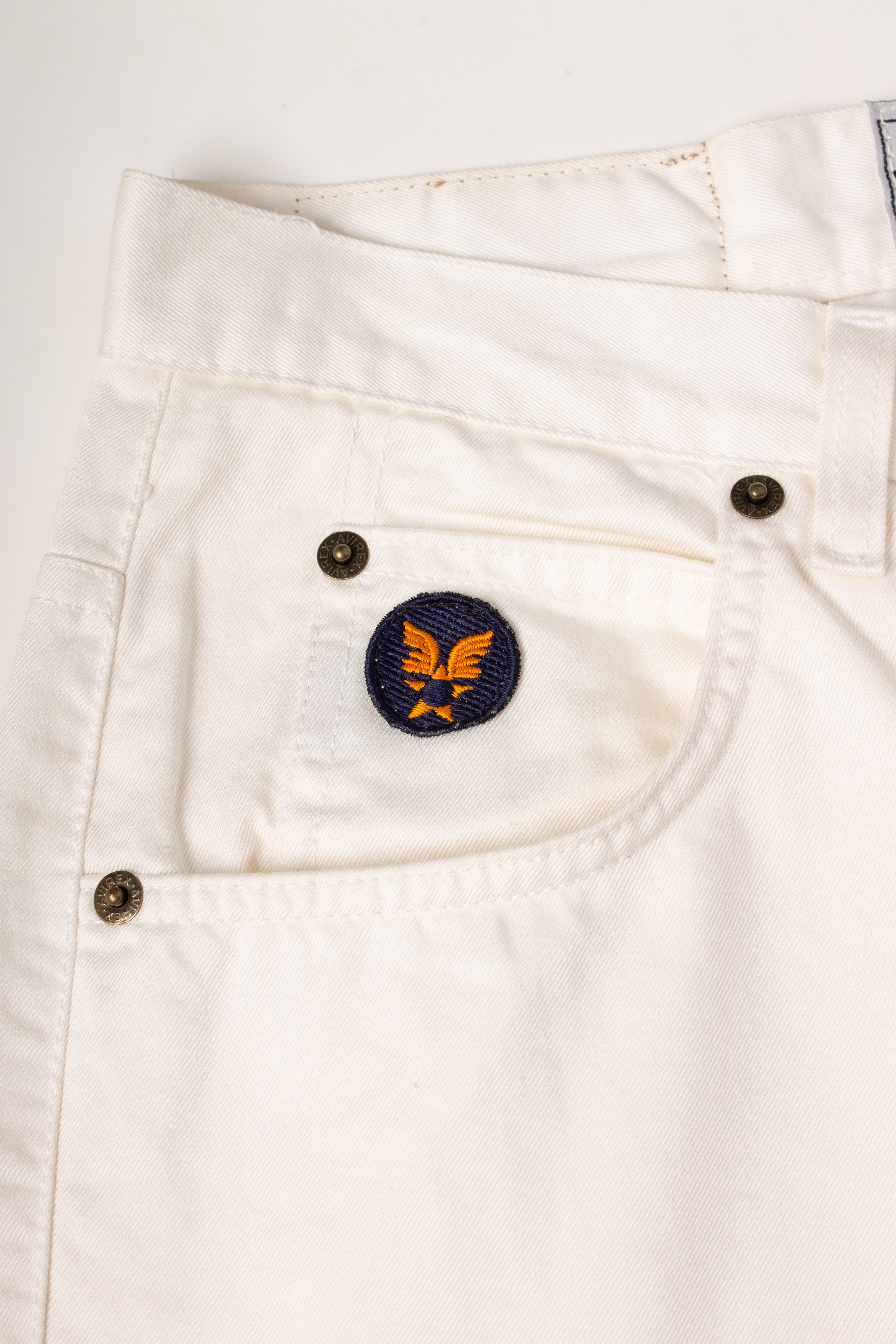 Avirex White Denim Pants