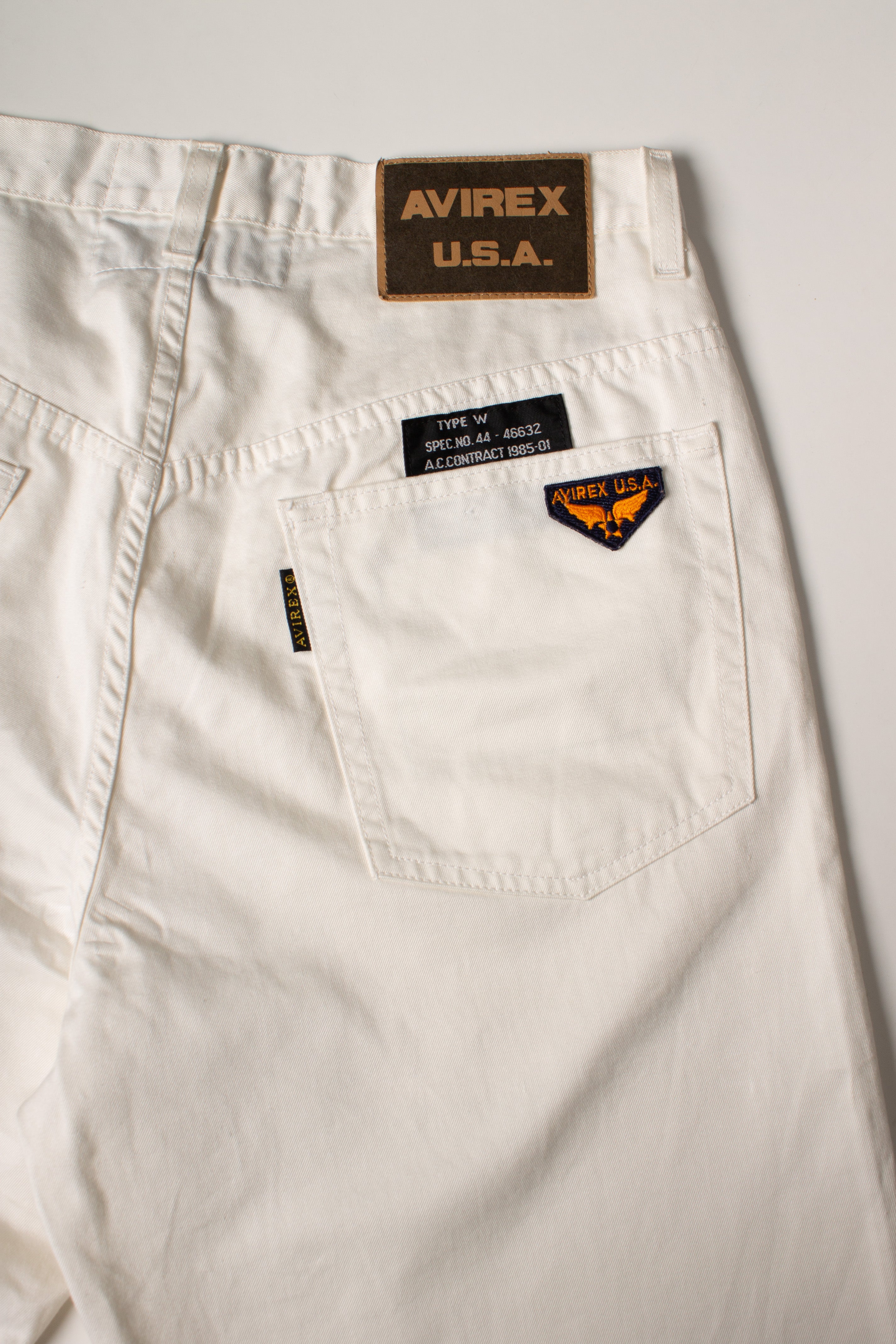 Avirex White Denim Pants