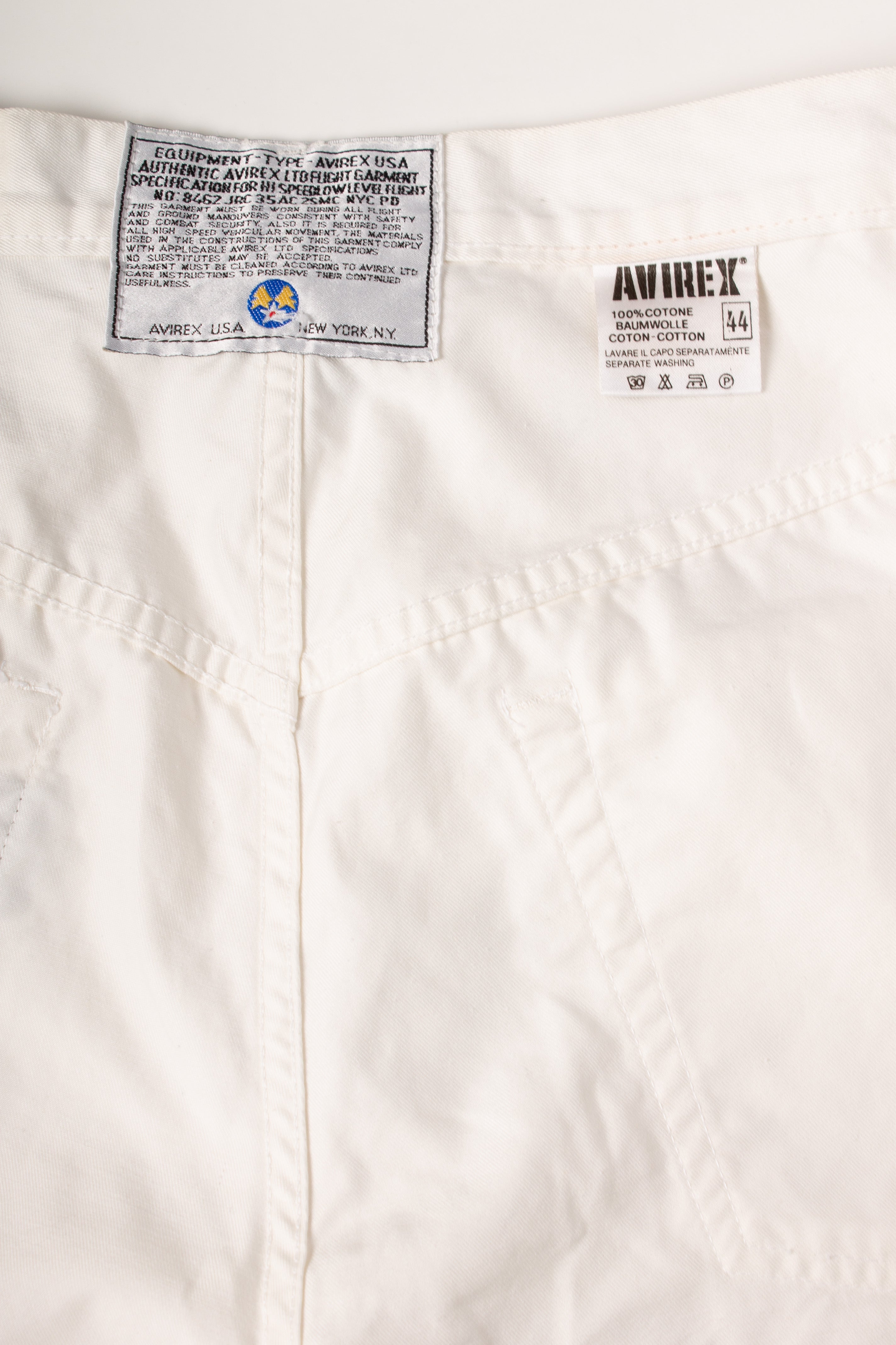 Avirex White Denim Pants