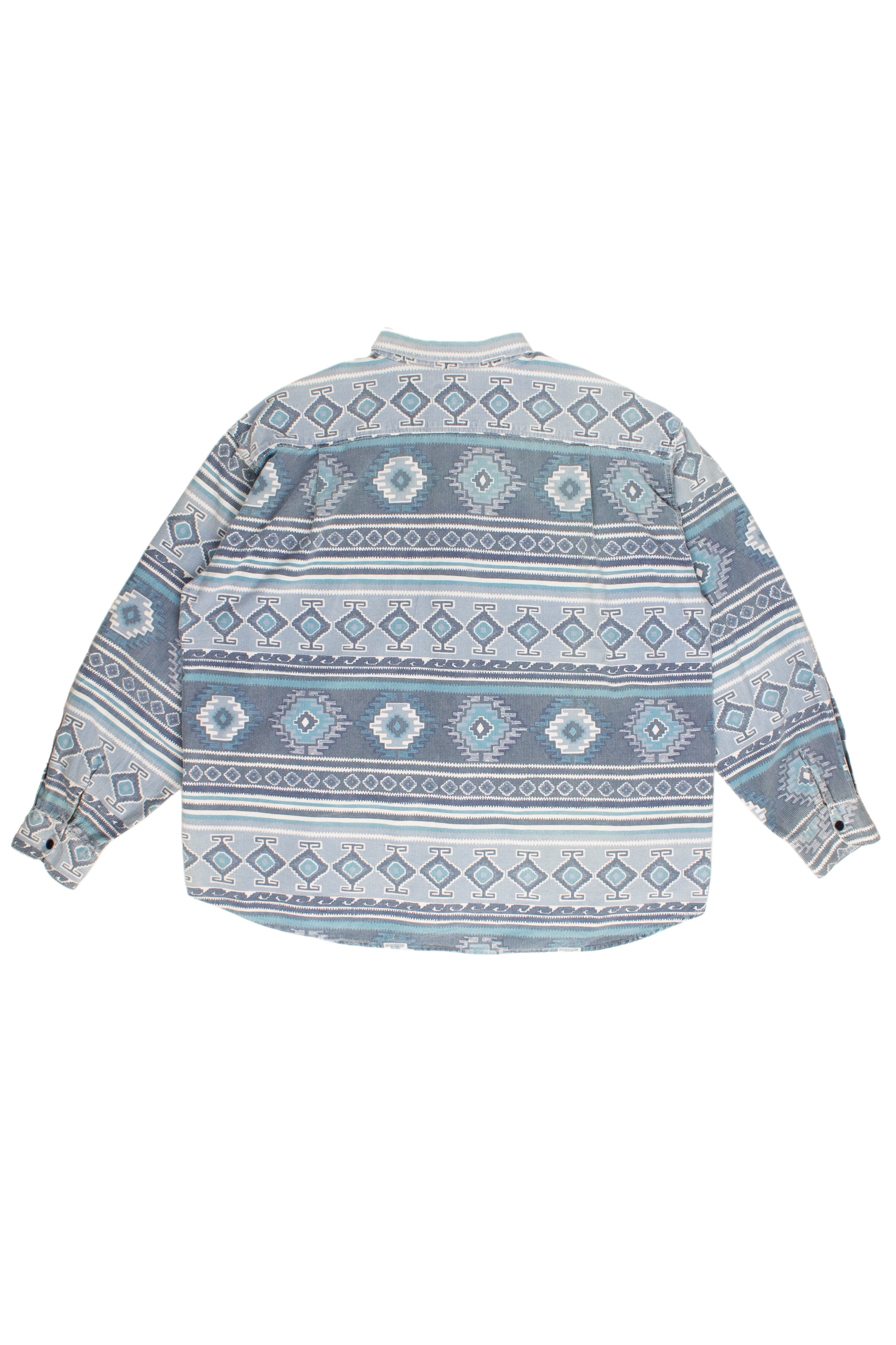 Patterned Corduroy 90s Shirt