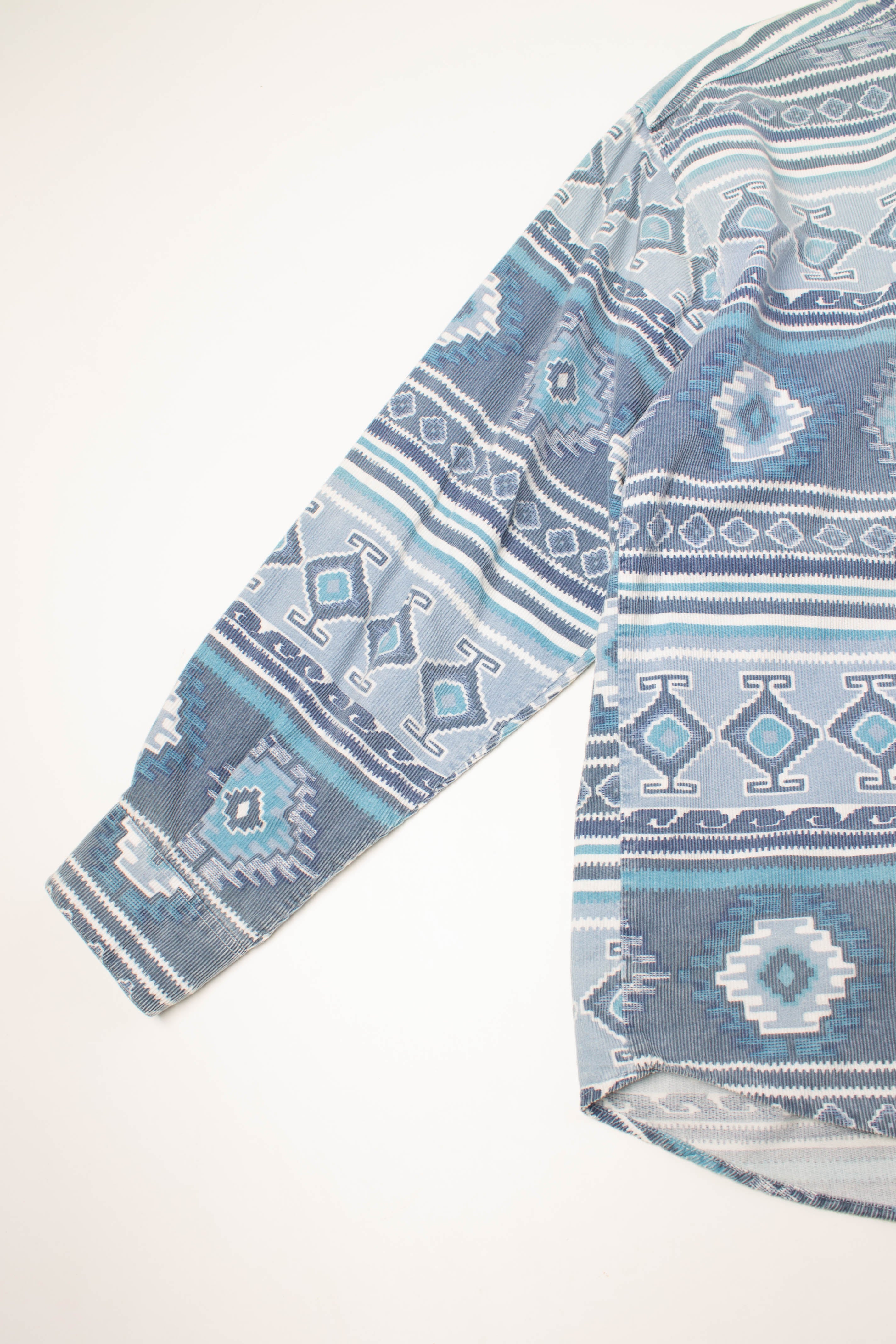 Patterned Corduroy 90s Shirt