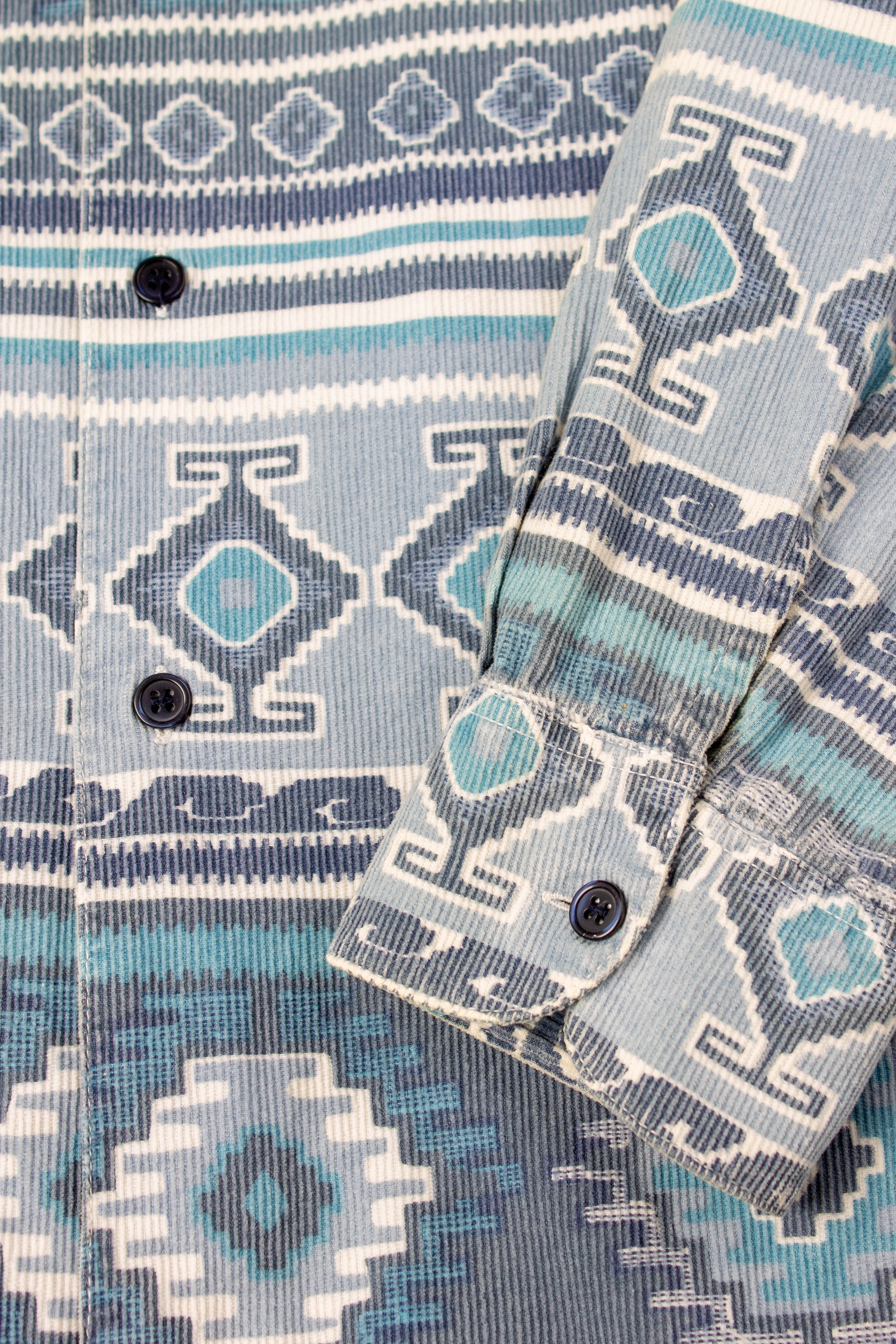 Patterned Corduroy 90s Shirt