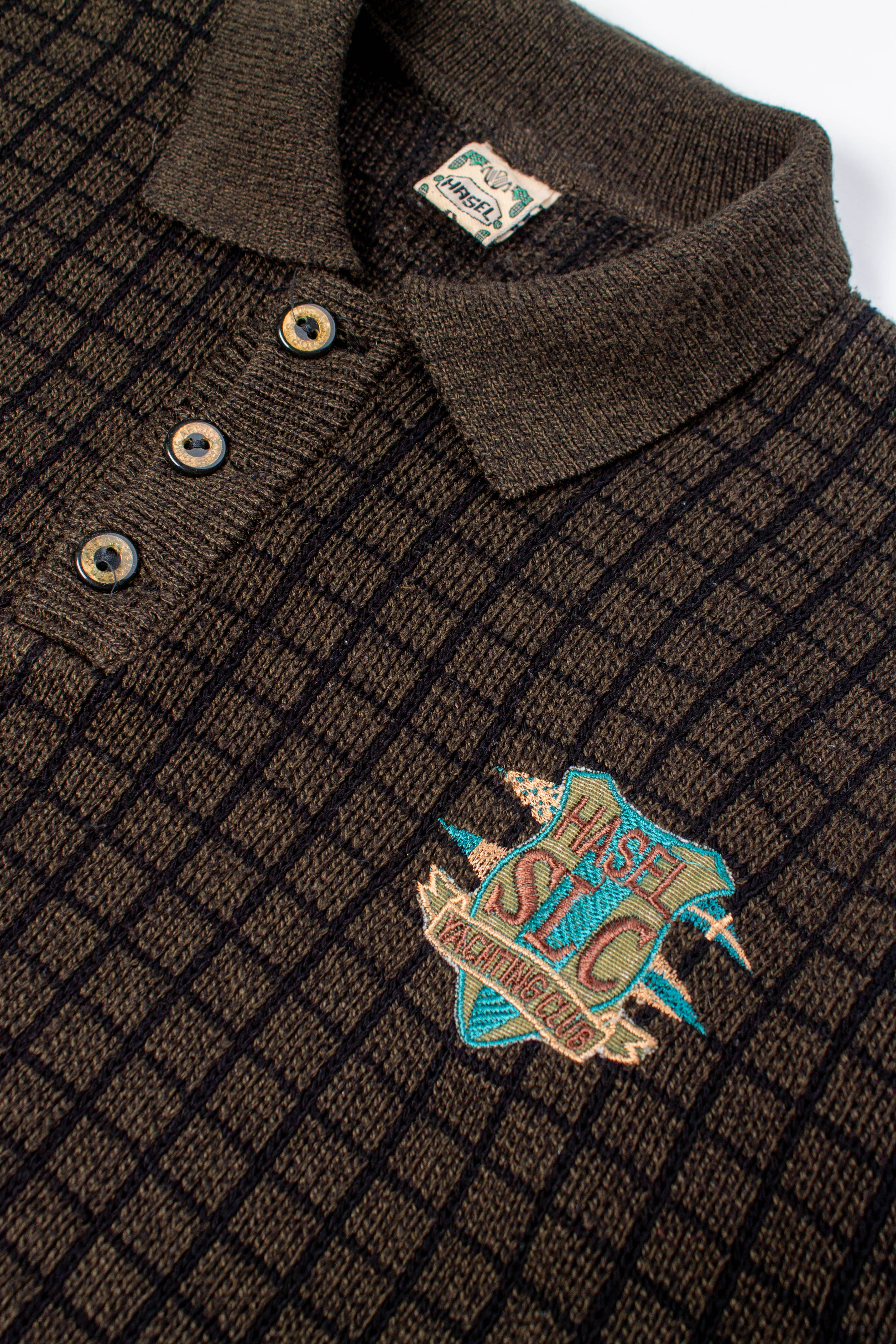 Collar Knit 90s Sweatshirt