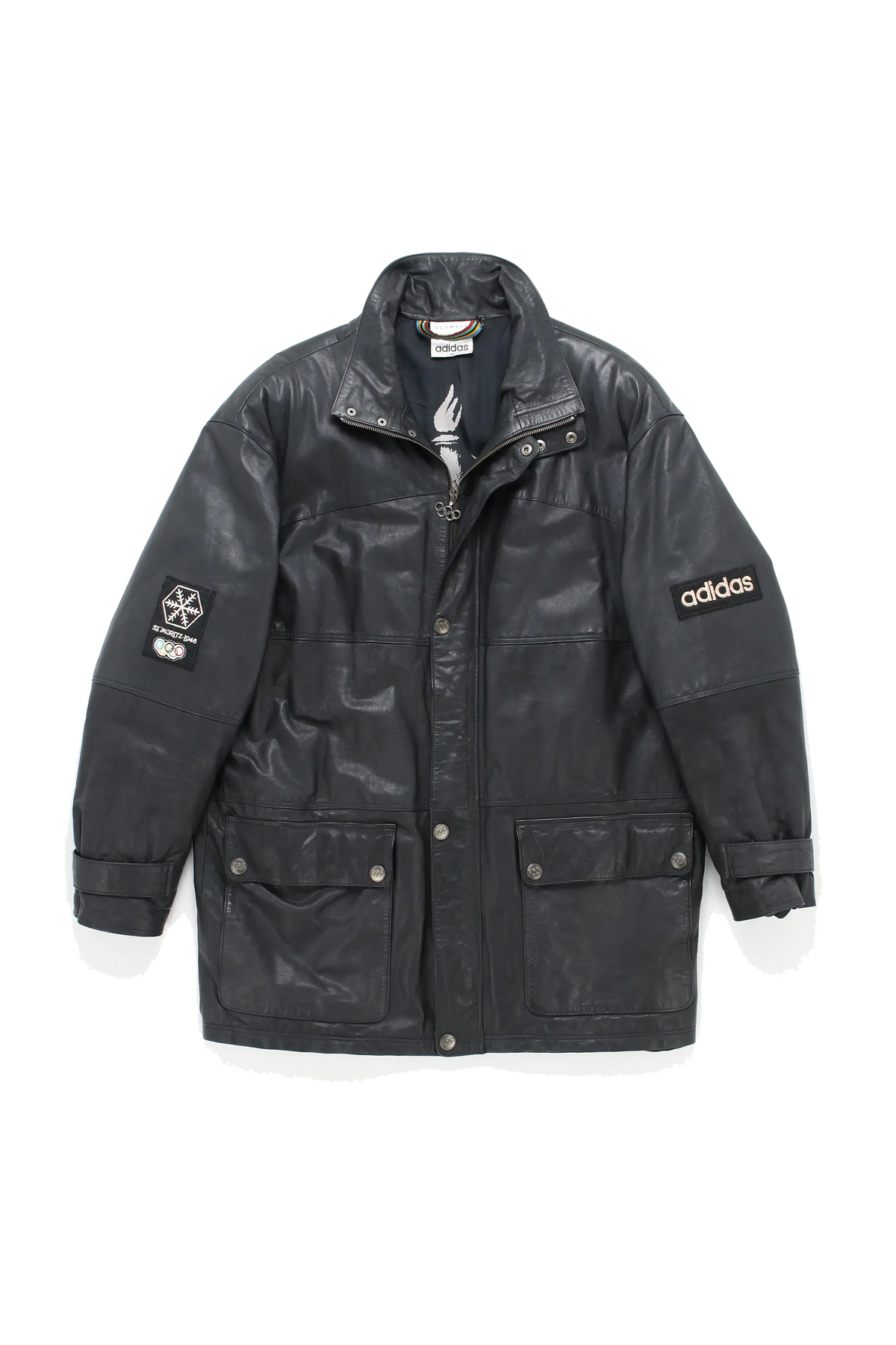 Adidas St. Moritz Leather Coat