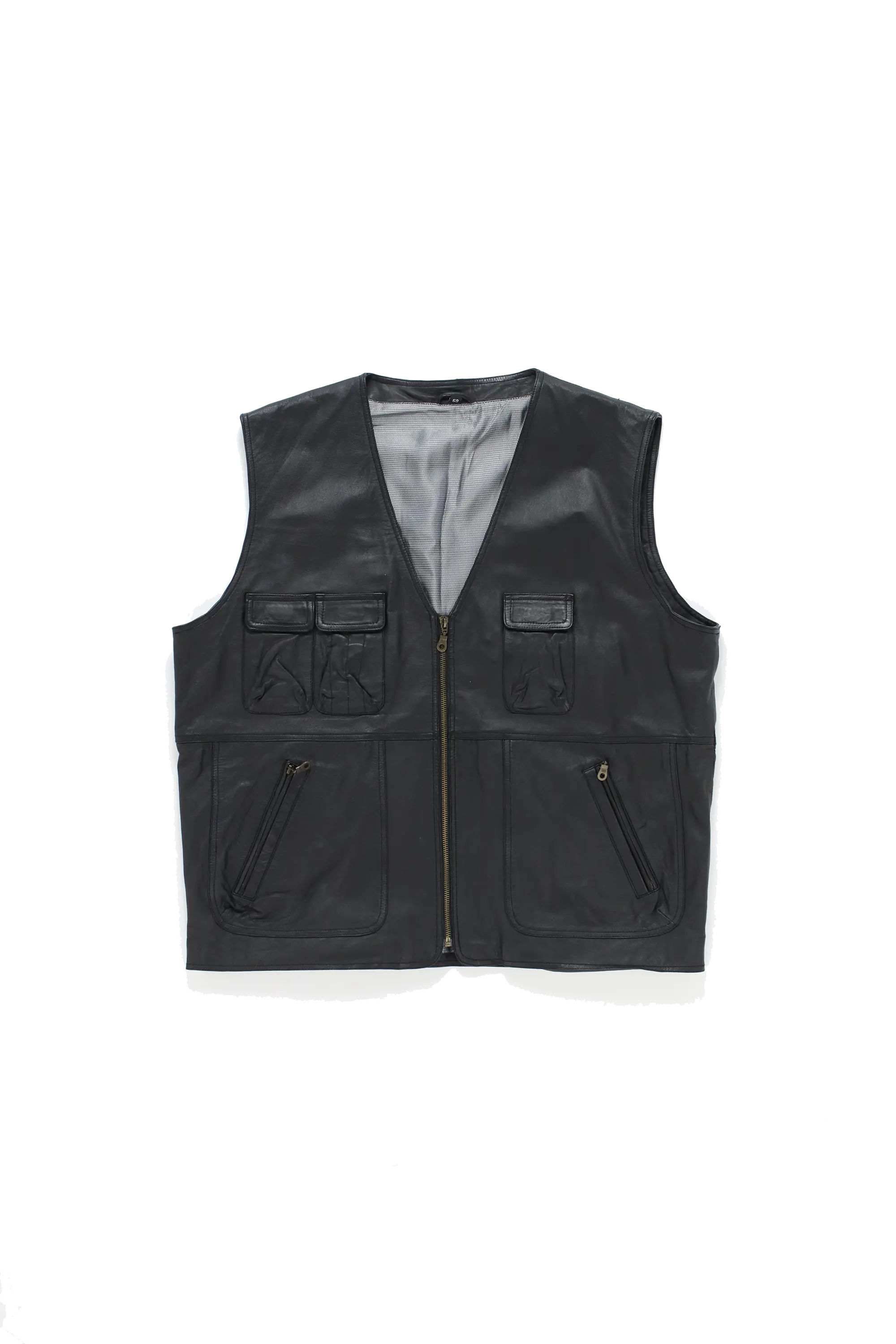Multipocket Leather Vest
